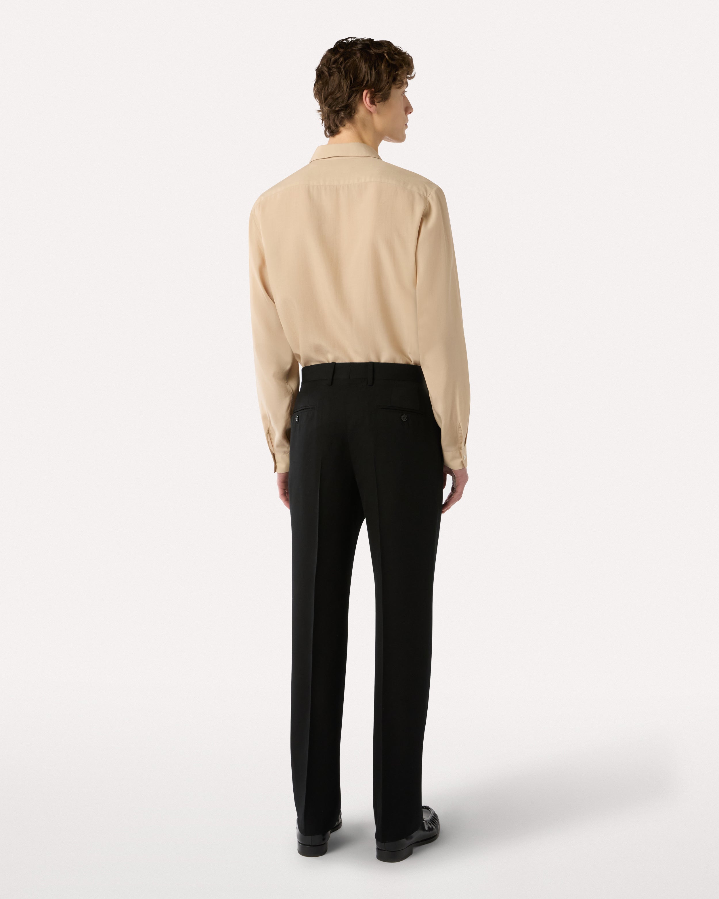 Pantalon noir en EcoVero BLACK Lardini 5