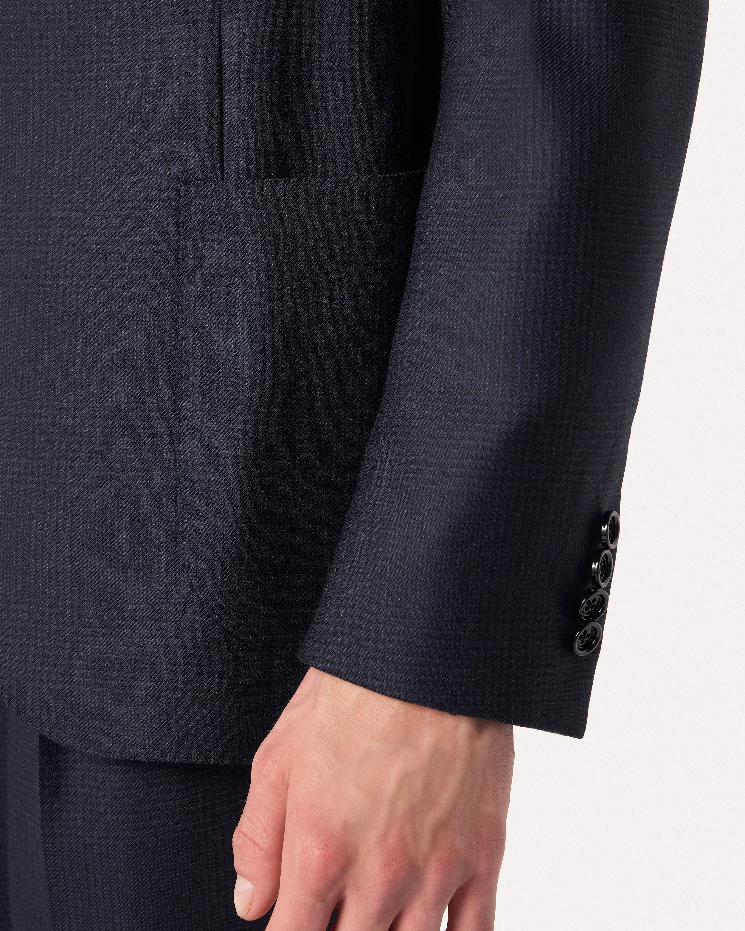 Abito monopetto in lana blu e nero BLUE/BLACK Lardini 3