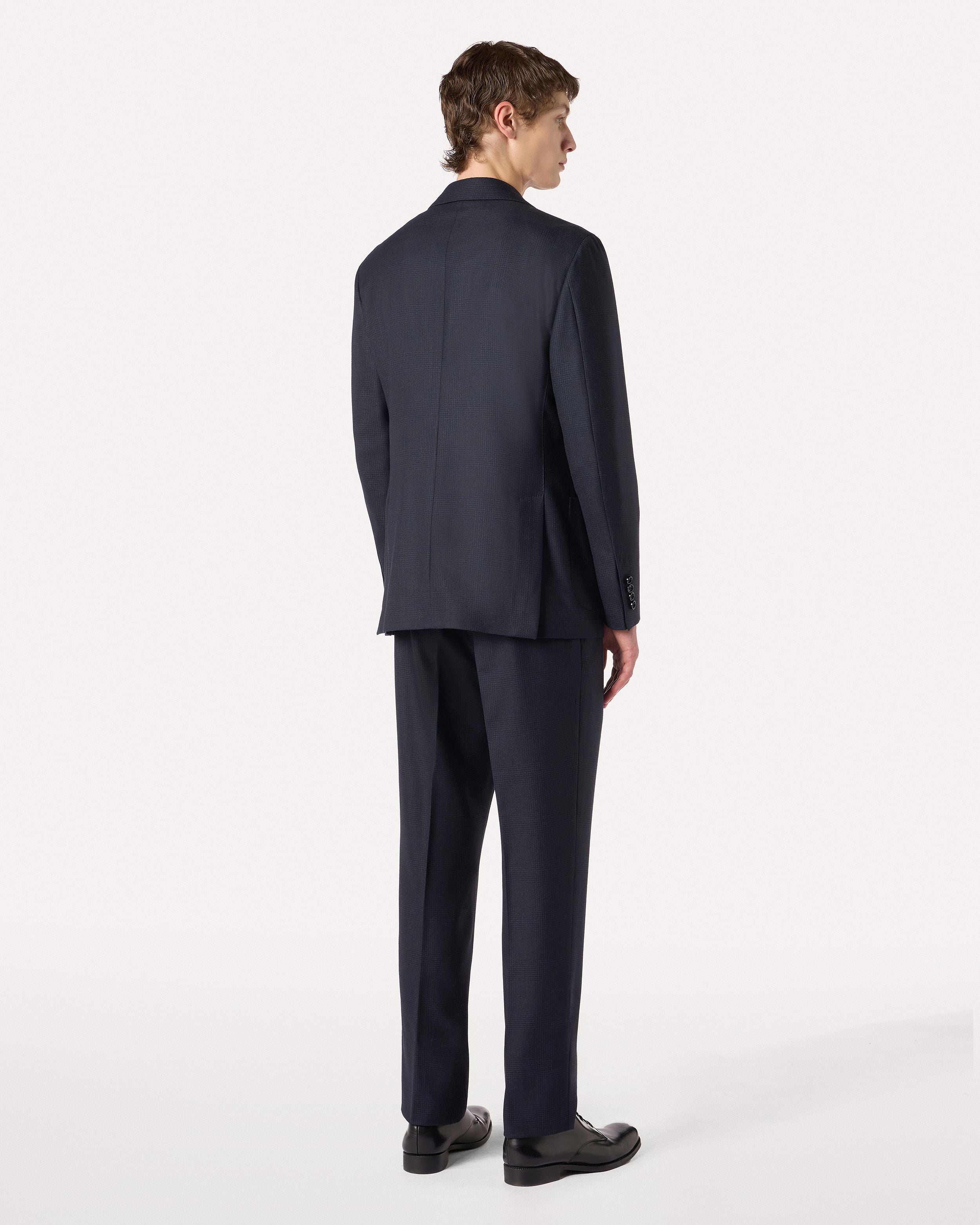Abito monopetto in lana blu e nero BLUE/BLACK Lardini 5