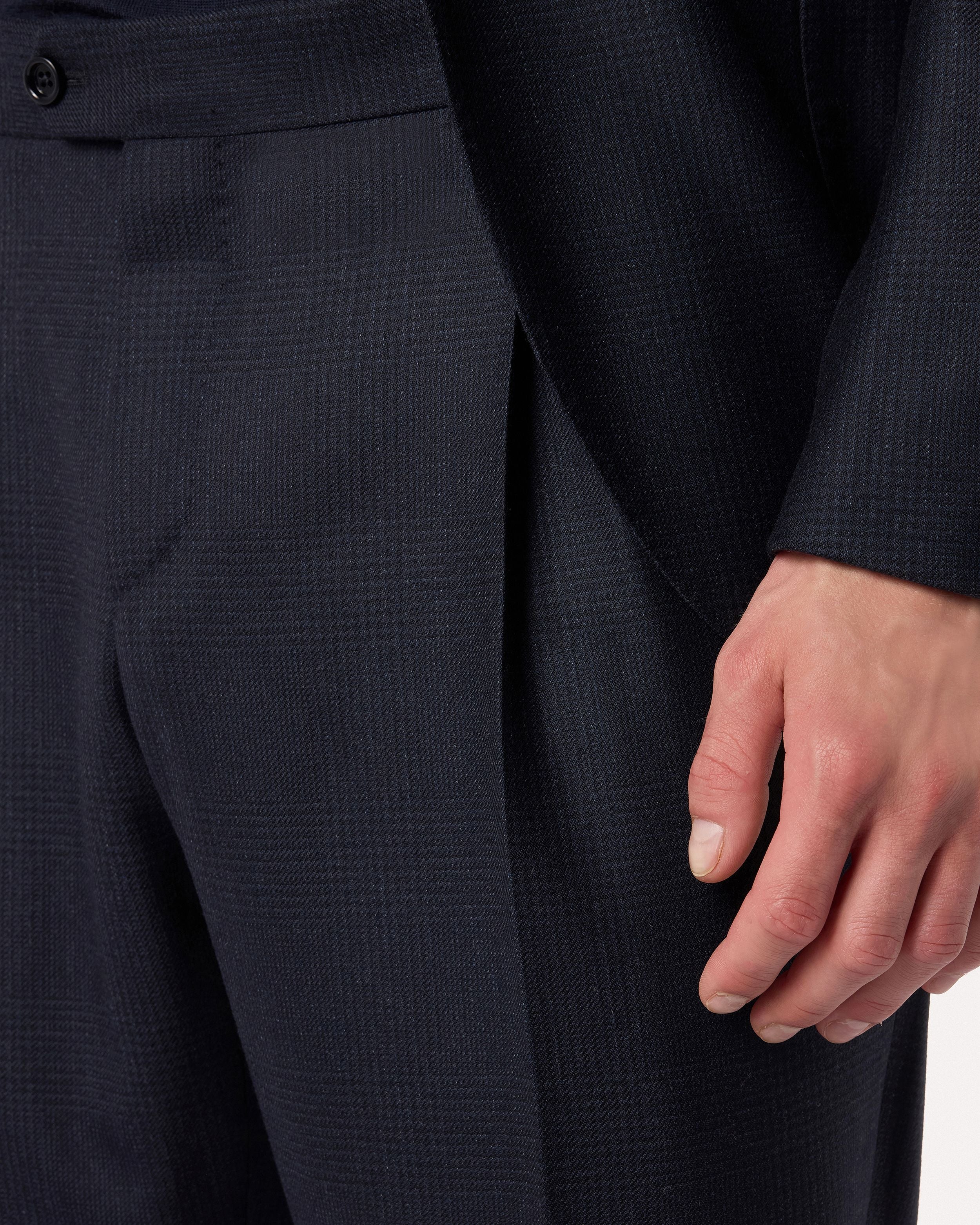 Abito monopetto in lana blu e nero BLUE/BLACK Lardini 6
