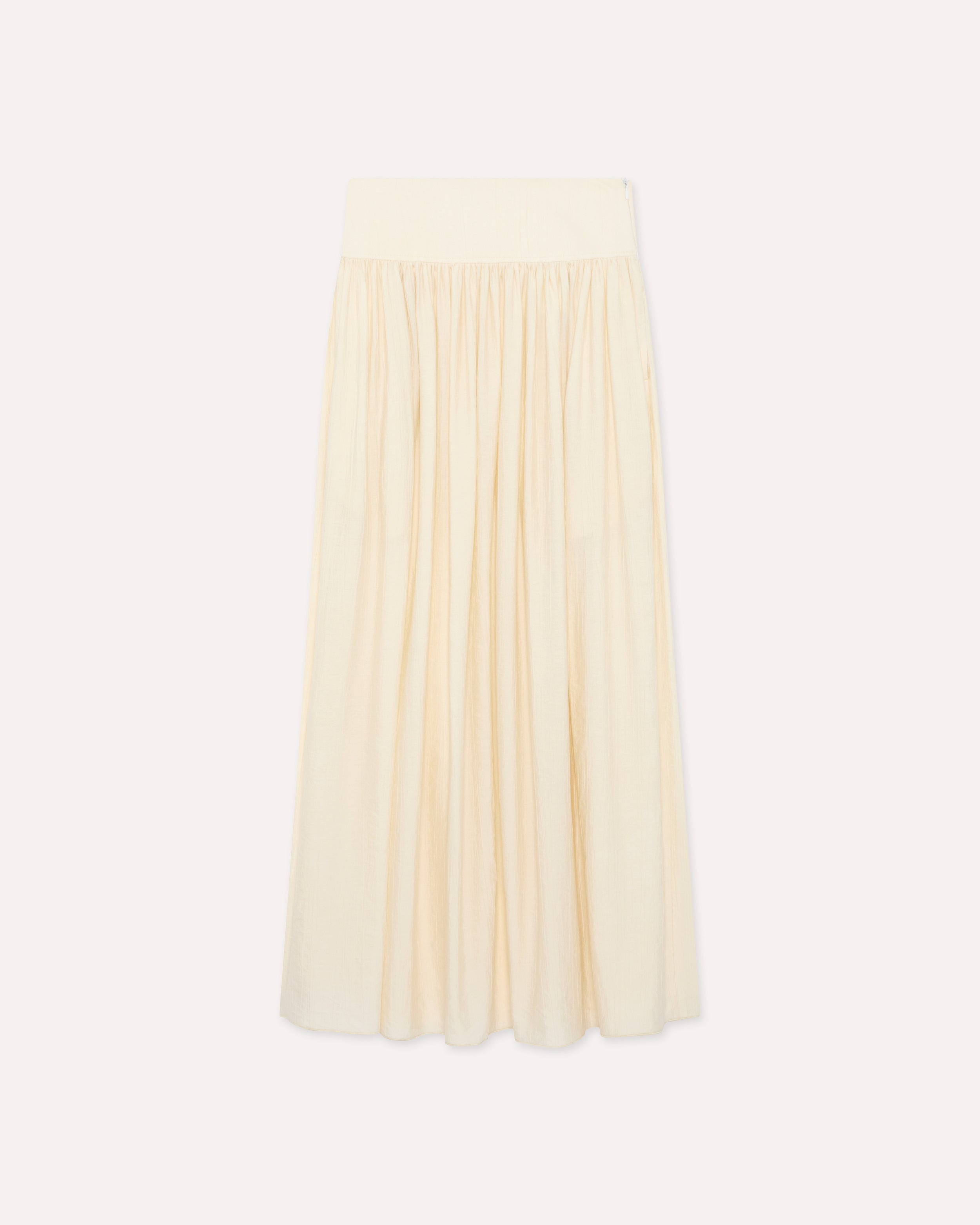 Long cream viscose skirt CREAM Lardini 1