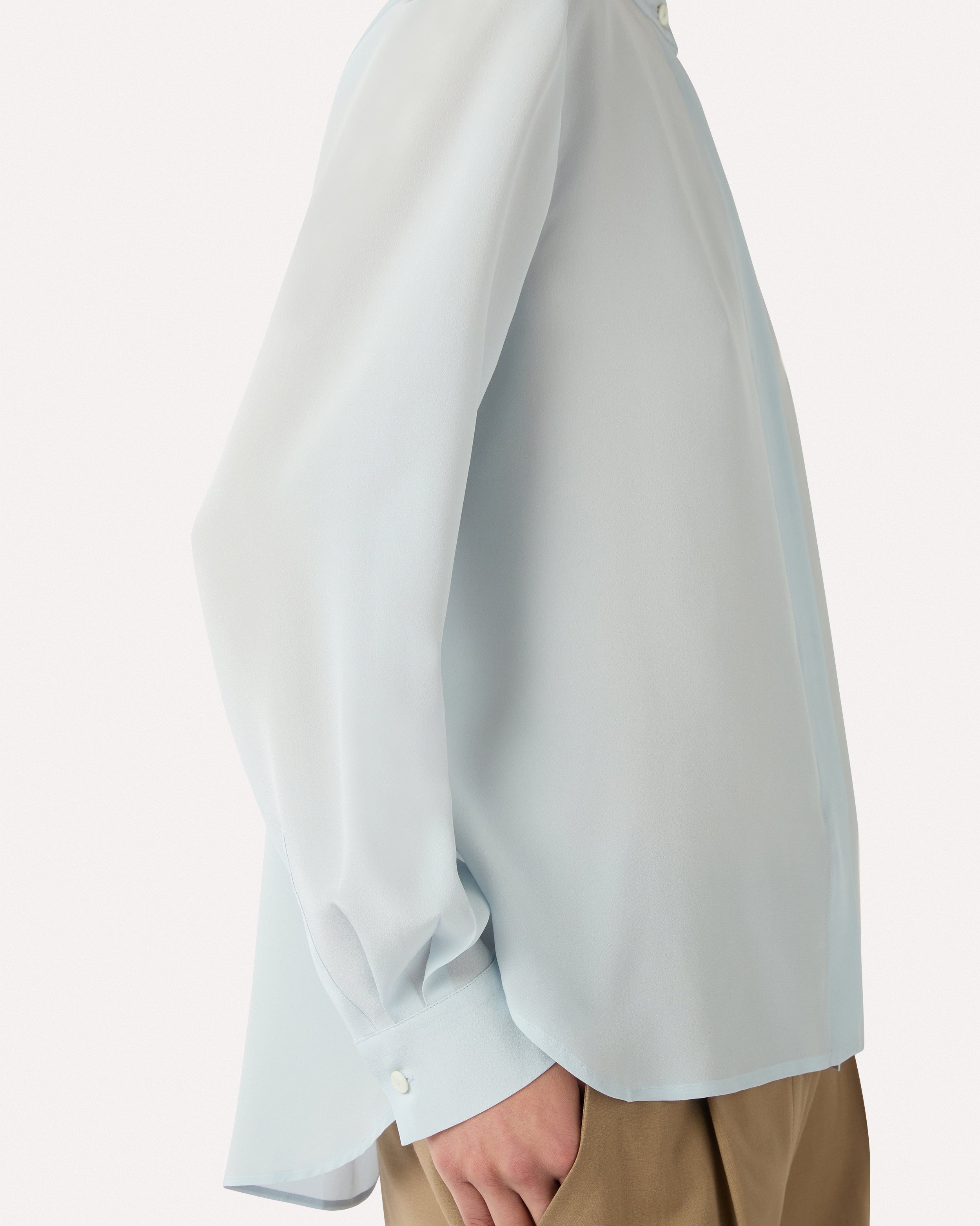 Chemise bleu clair en soie LIGHT BLUE Lardini 3