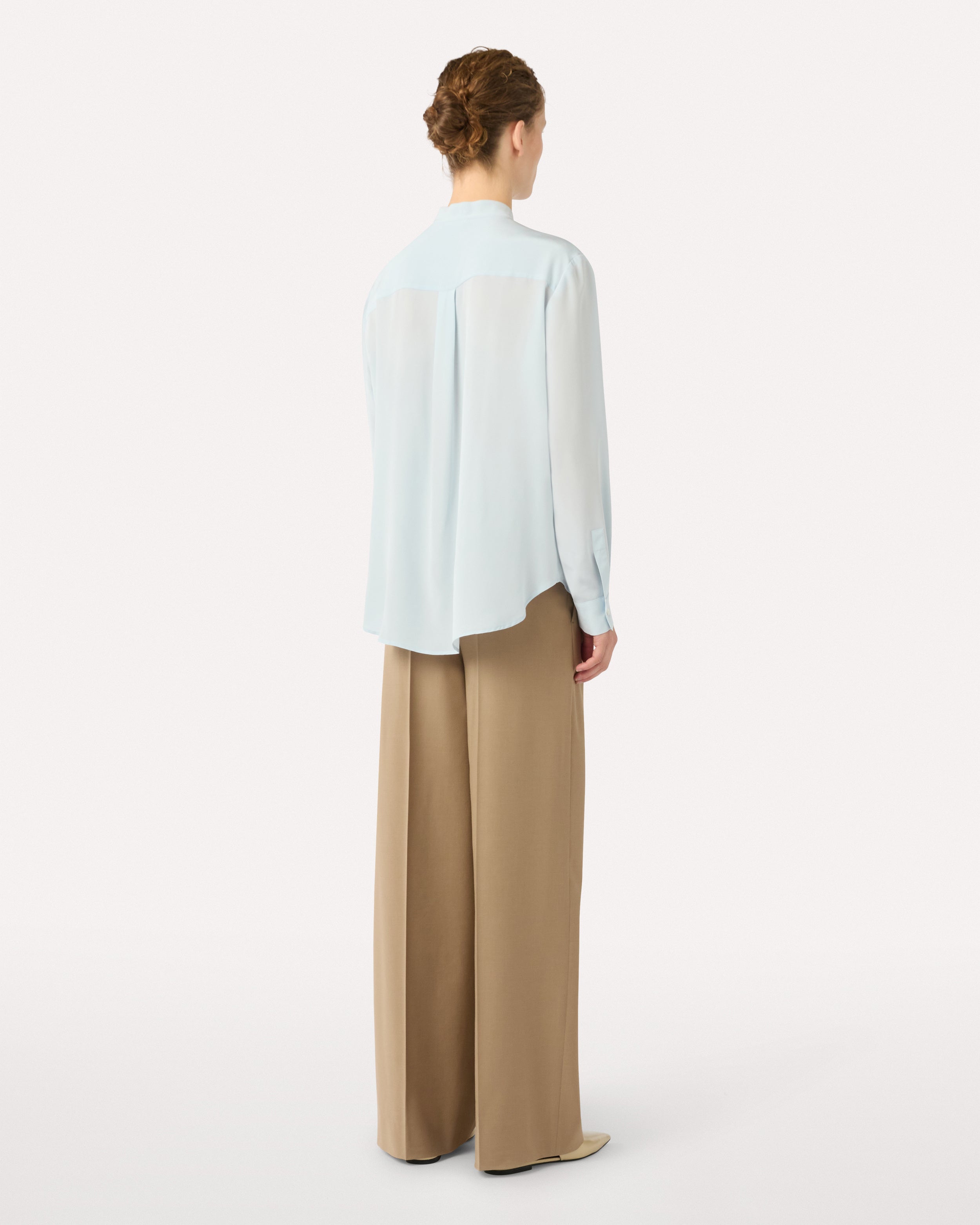 Chemise bleu clair en soie LIGHT BLUE Lardini 5