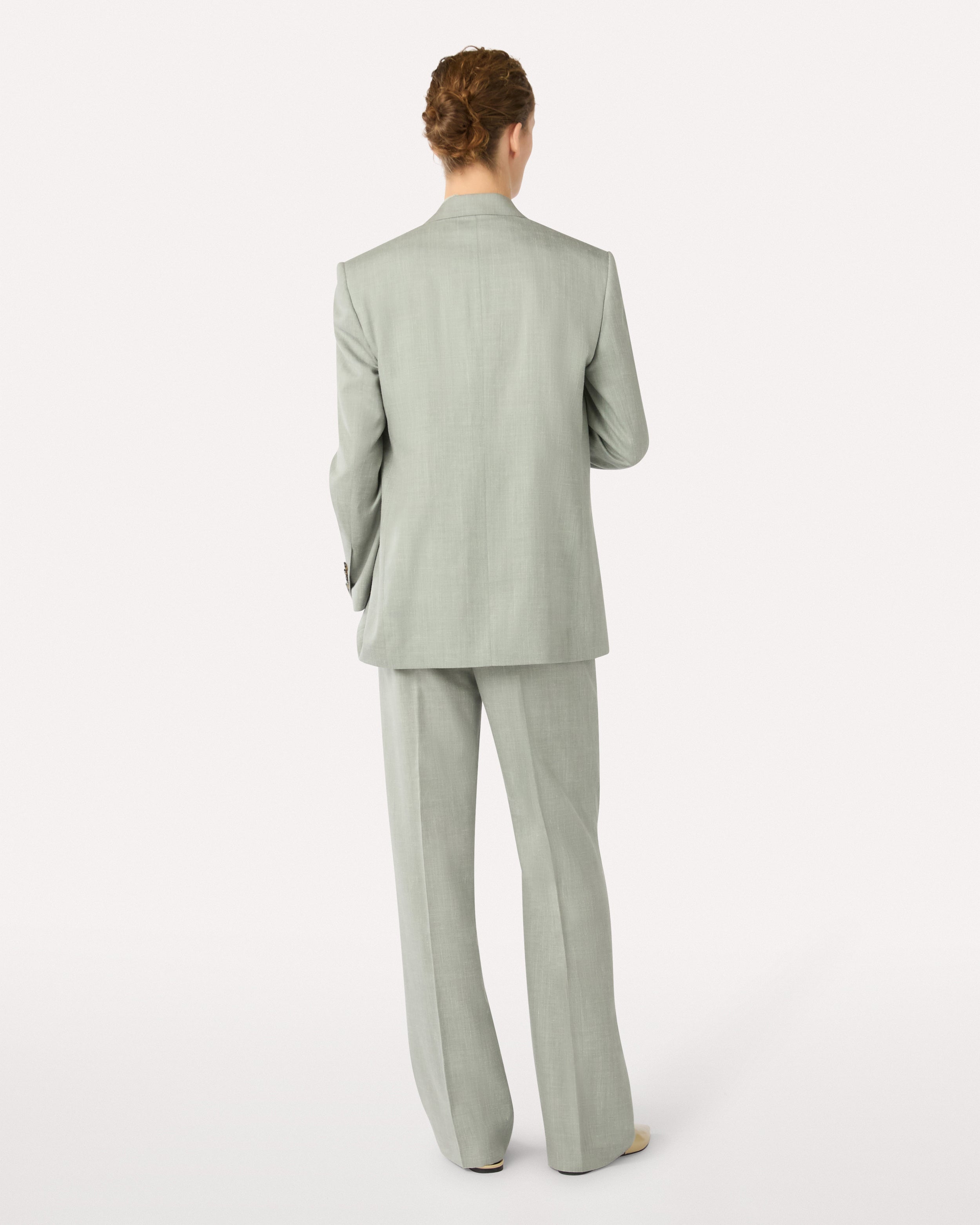 Green double-breasted blazer GREEN Lardini 5