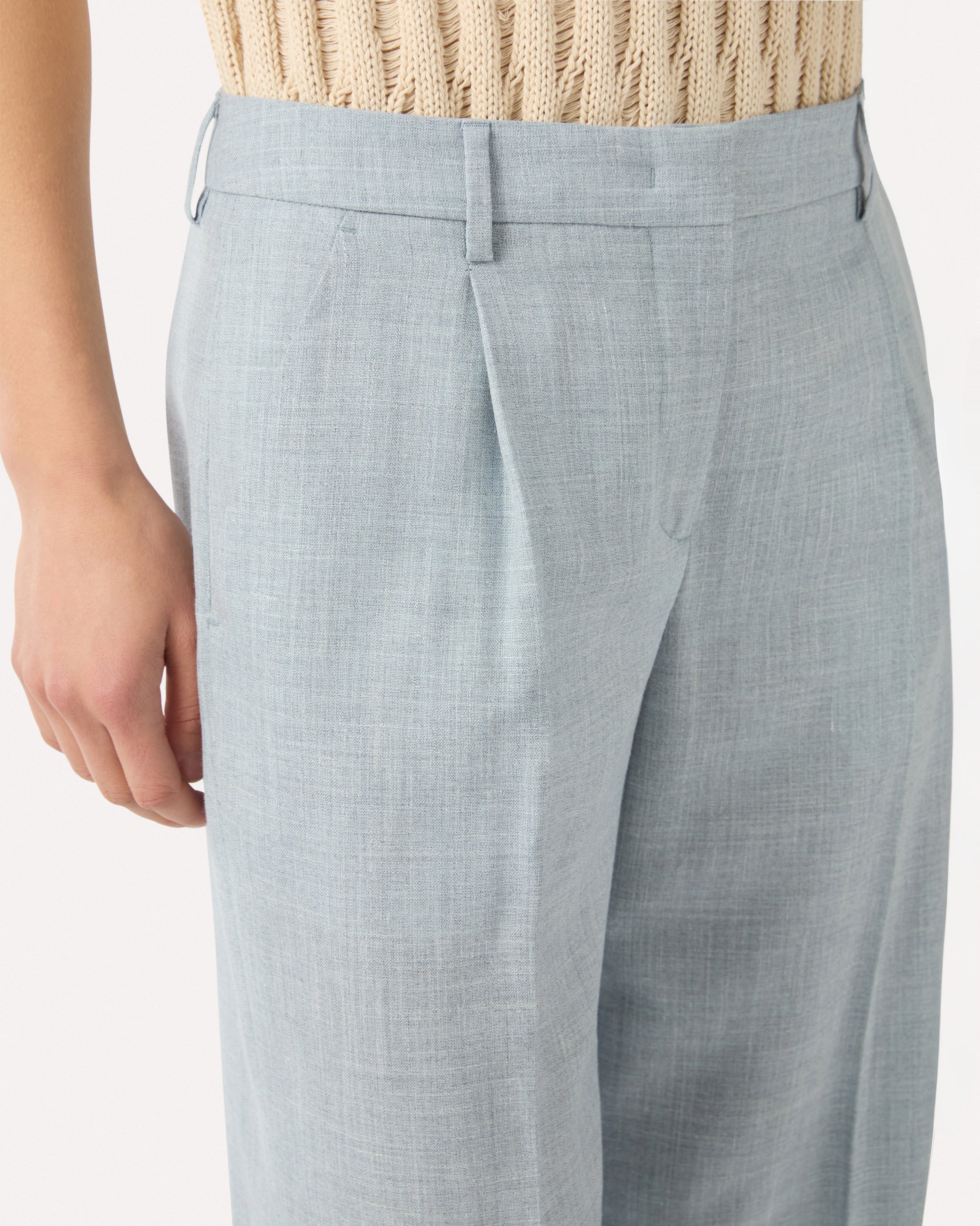 Light blue twill trousers LIGHT BLUE Lardini 3