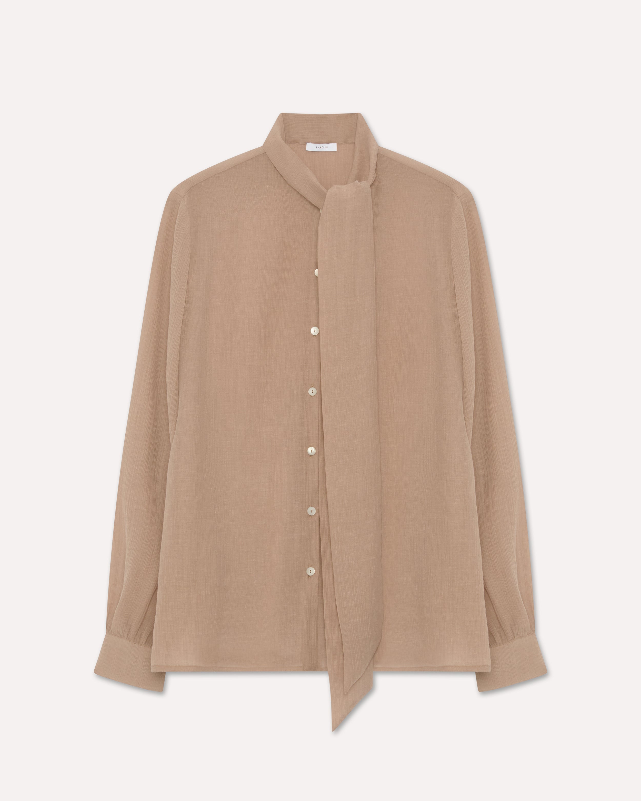 Beige blouse with neck bow BEIGE Lardini 1