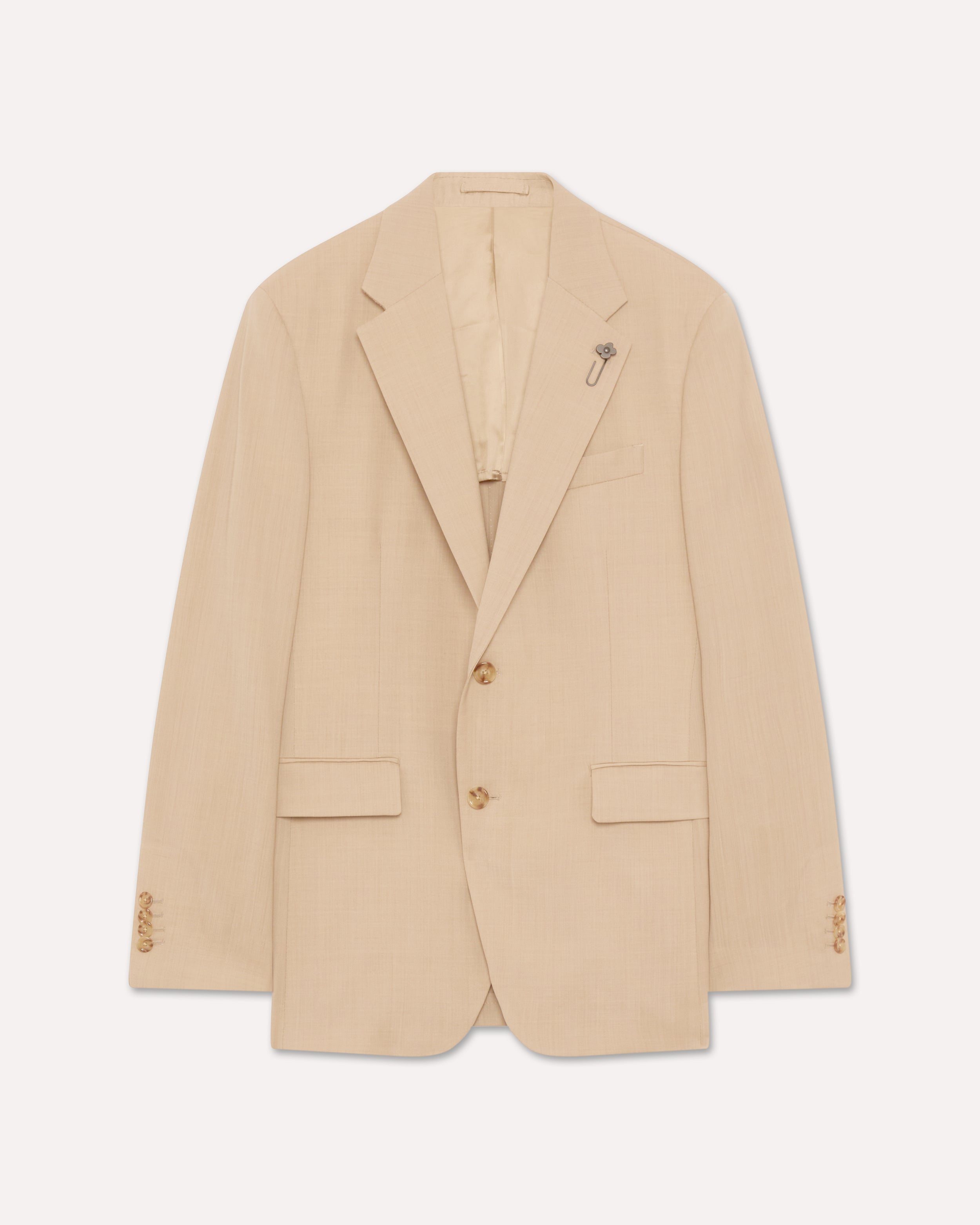 Camel single-breasted jacket CAMEL Lardini 1