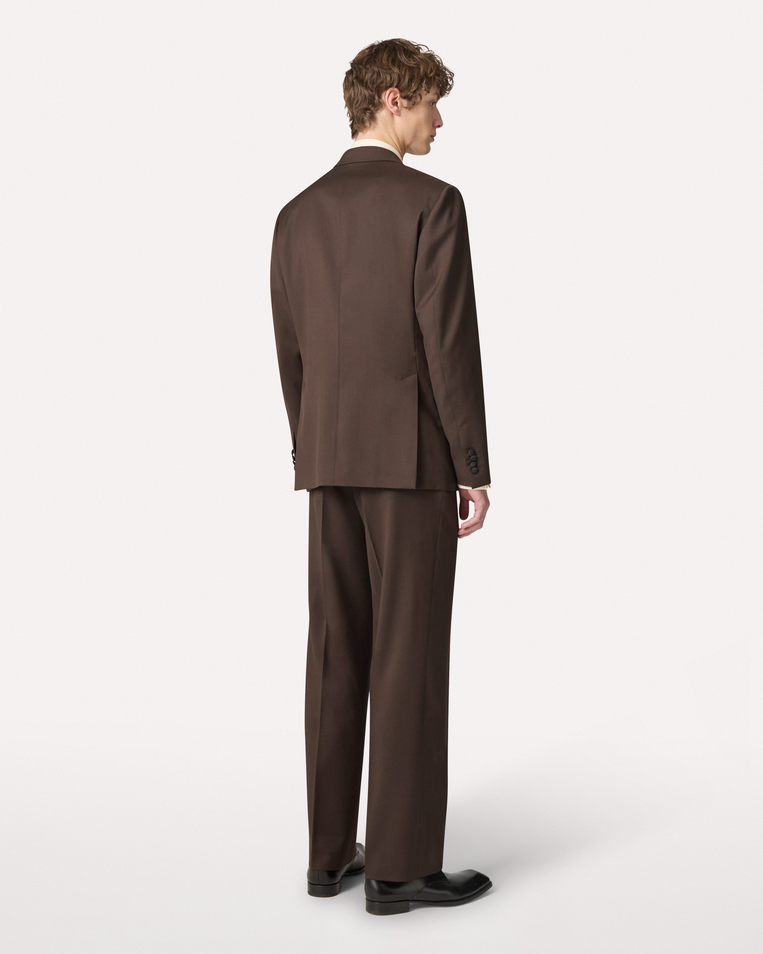 Brown double-breasted suit BROWN Lardini 5