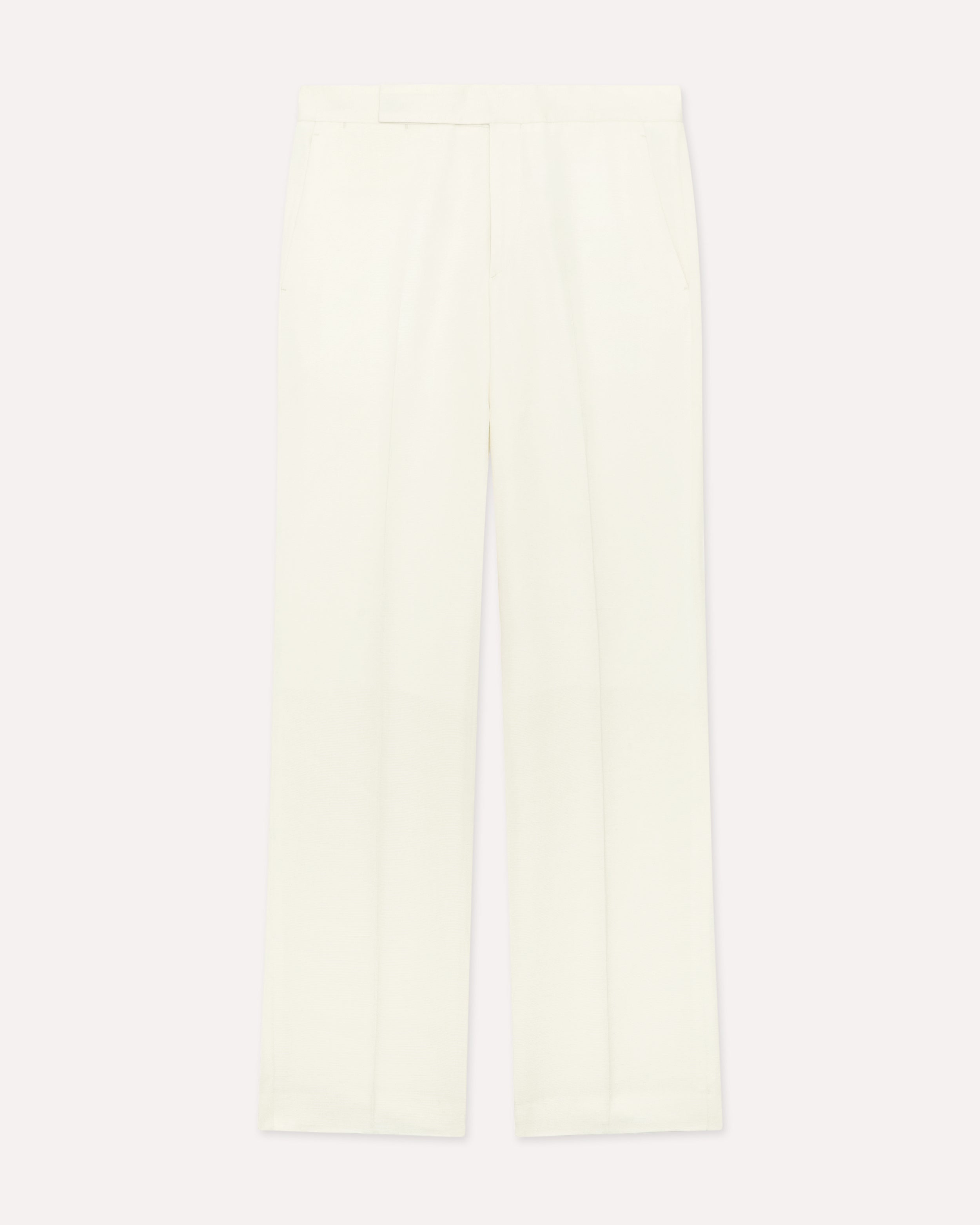Cream trousers in EcoVero CREAM Lardini 1