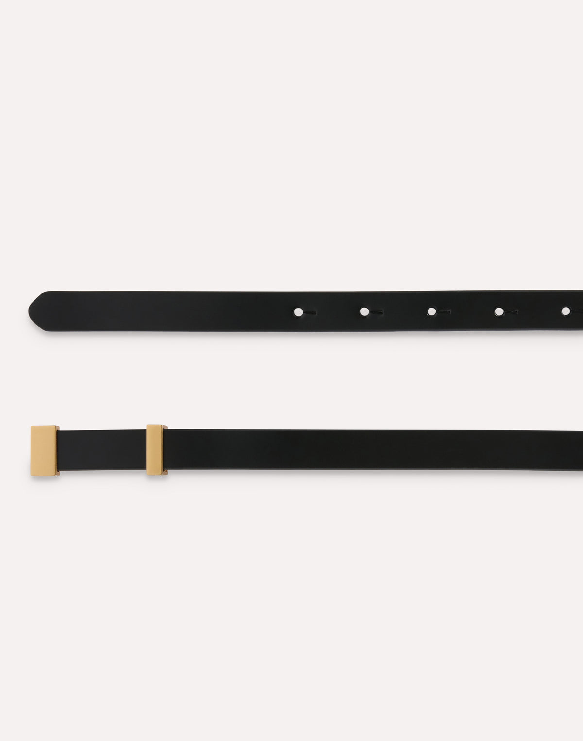 Black leather belt BLACK Lardini 2
