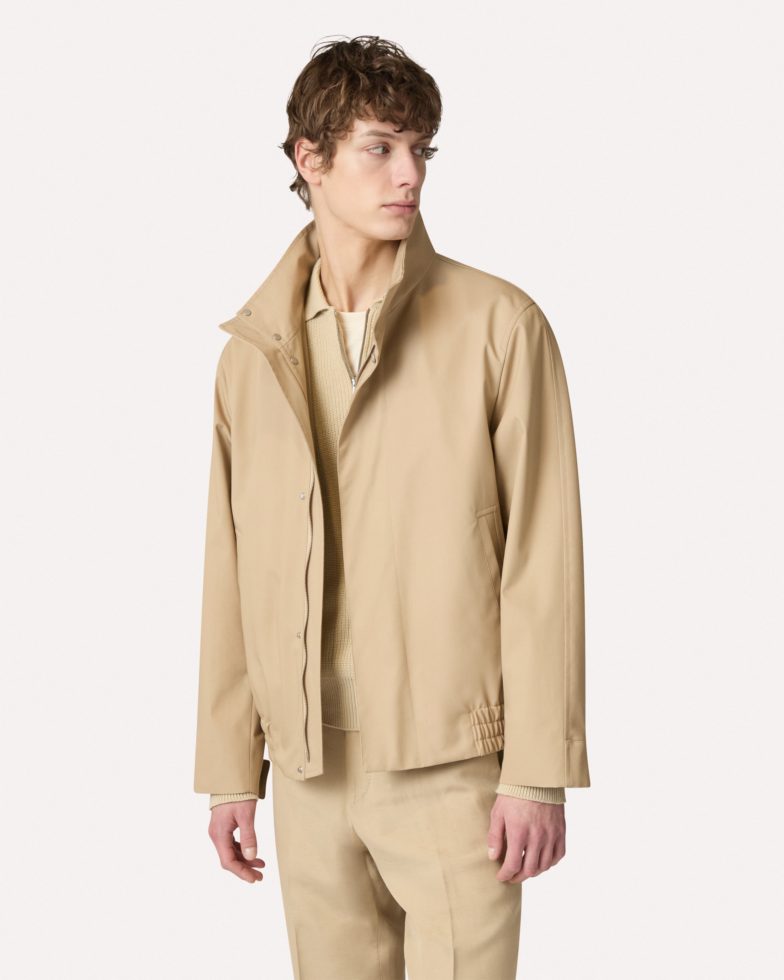 Beige drill jacket BEIGE Lardini 3