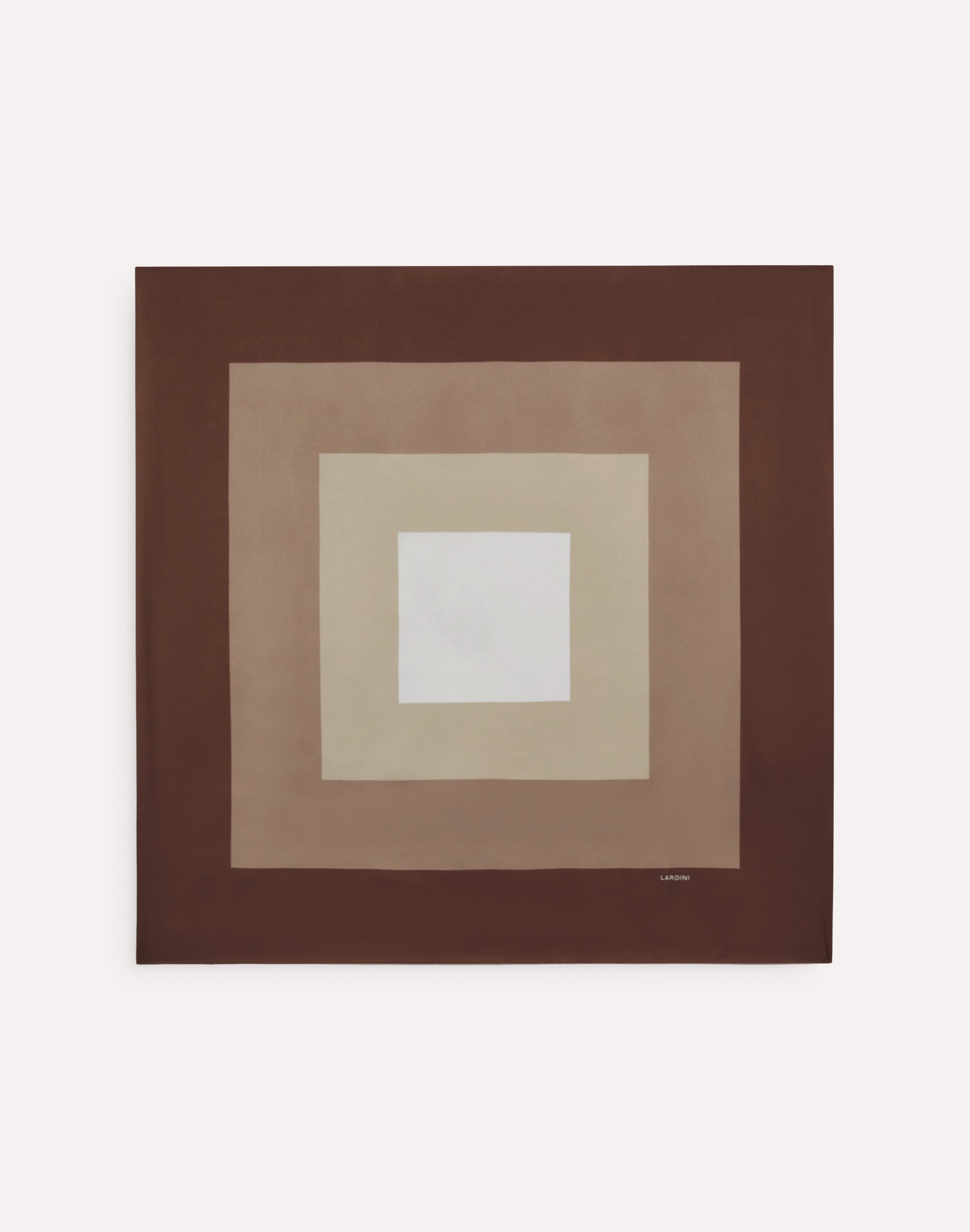 Brown silk scarf BROWN/CAMEL/BEIGE Lardini 1