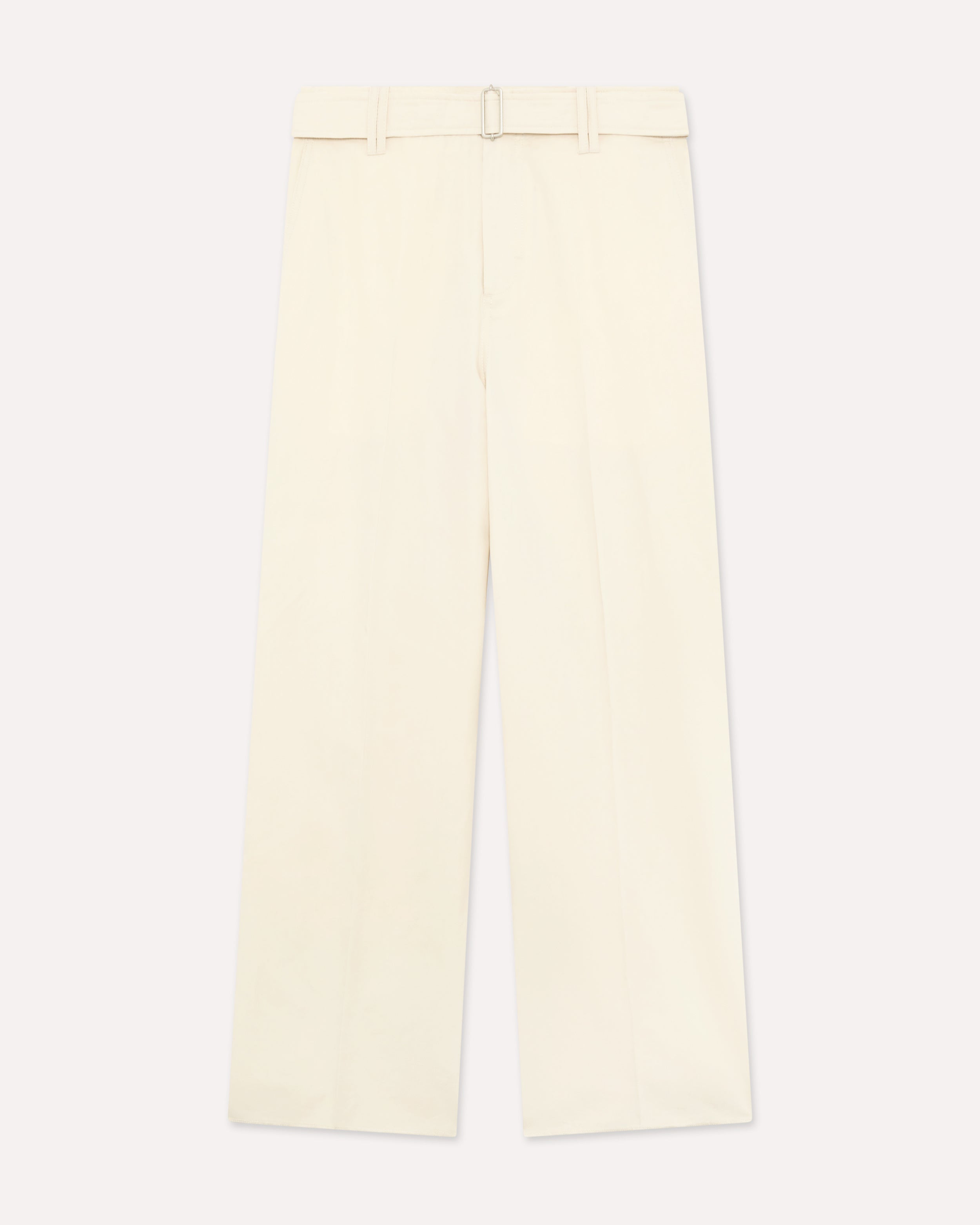Cream cotton and silk trousers CREAM Lardini 1
