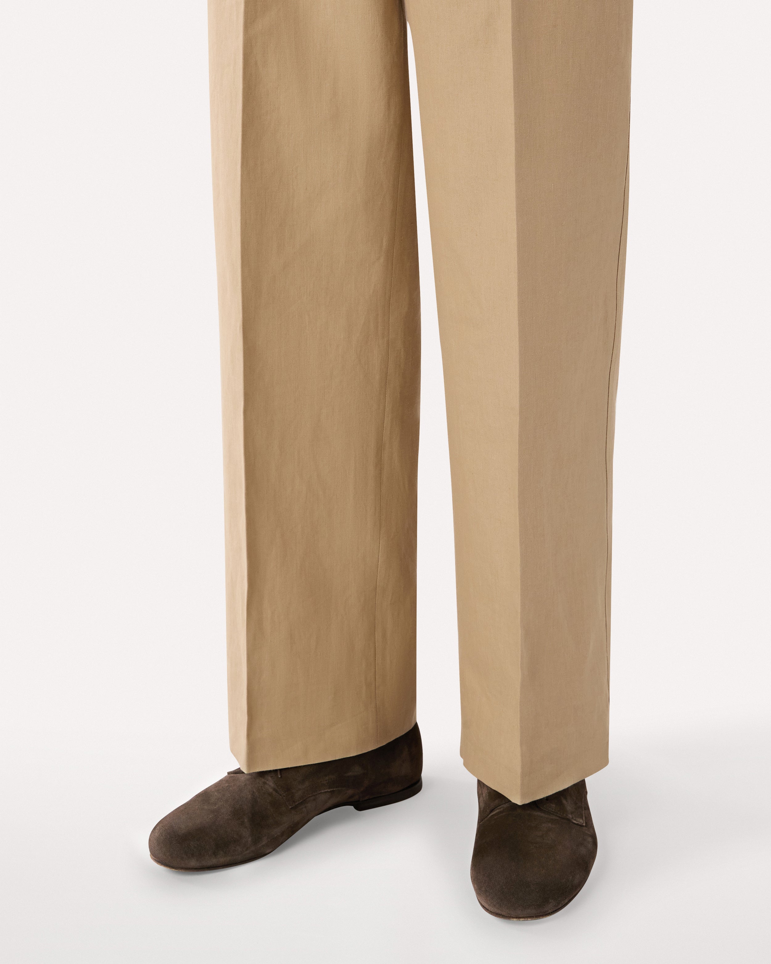 Derbies en cuir suédé marron BROWN Lardini 4