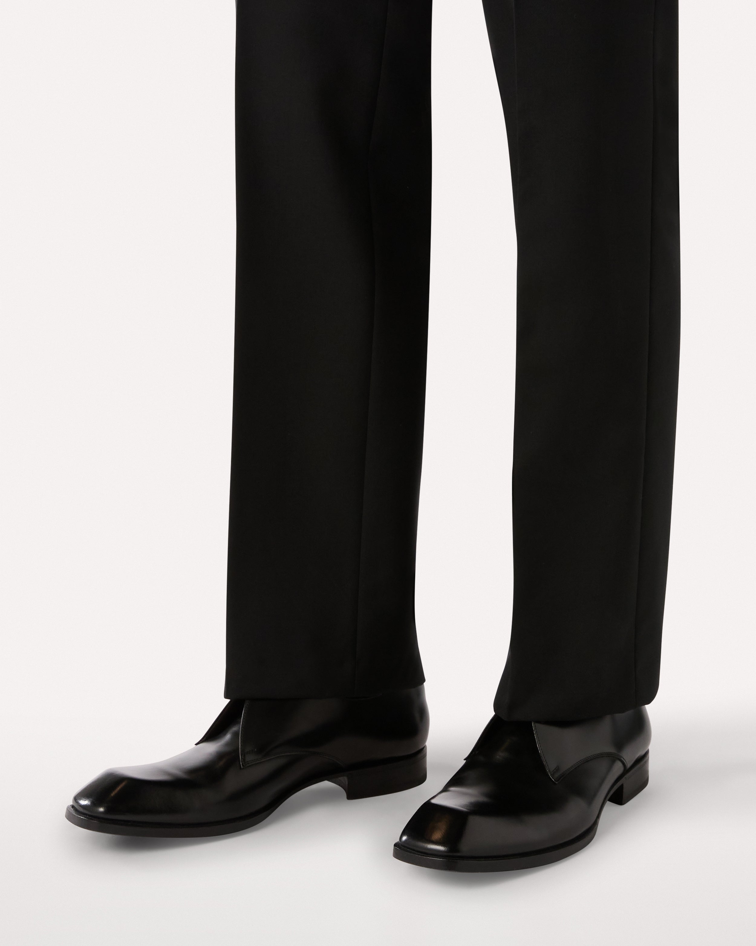 Derby in pelle nera BLACK Lardini 4