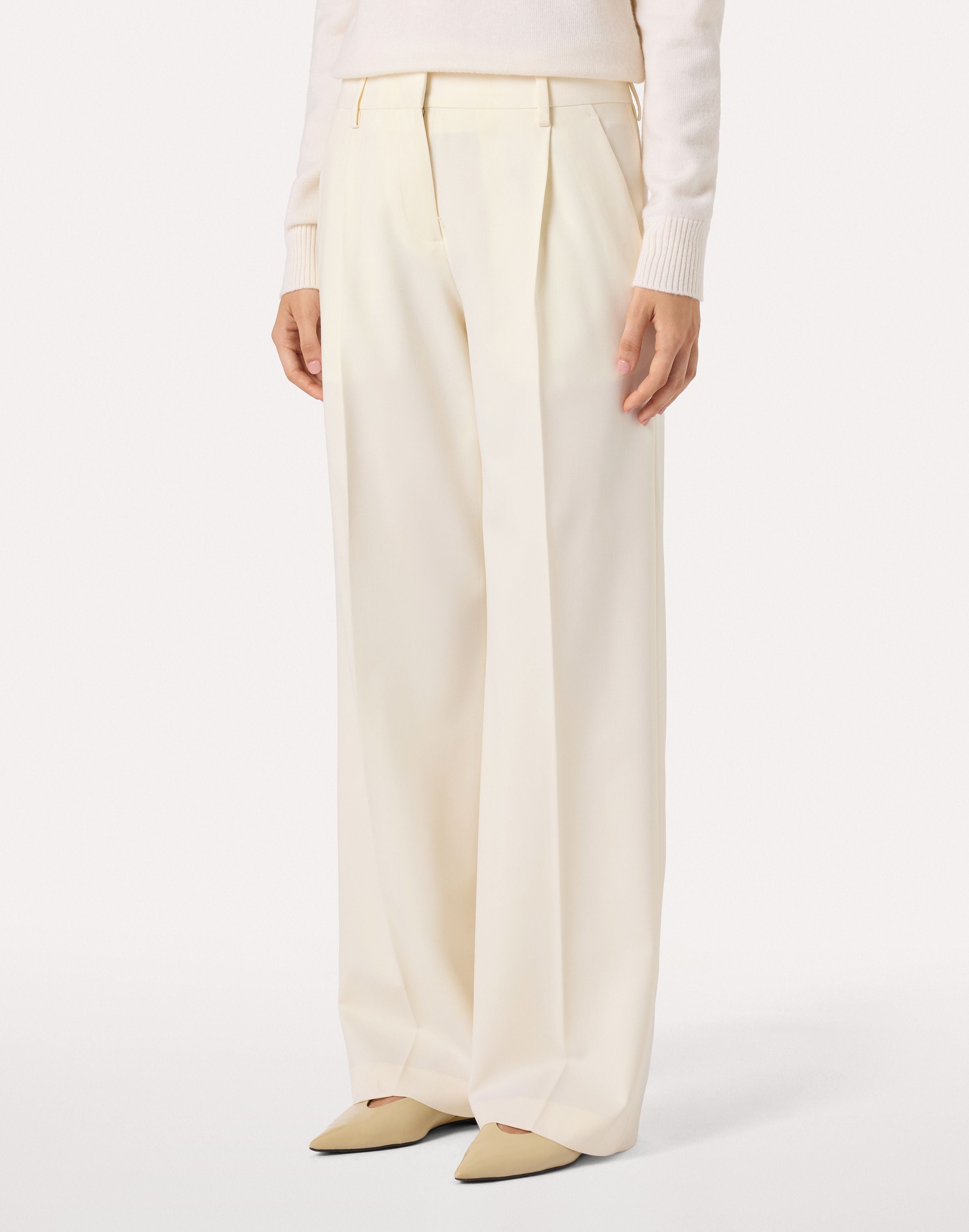 Cream stretch wool trousers CREAM Lardini 4