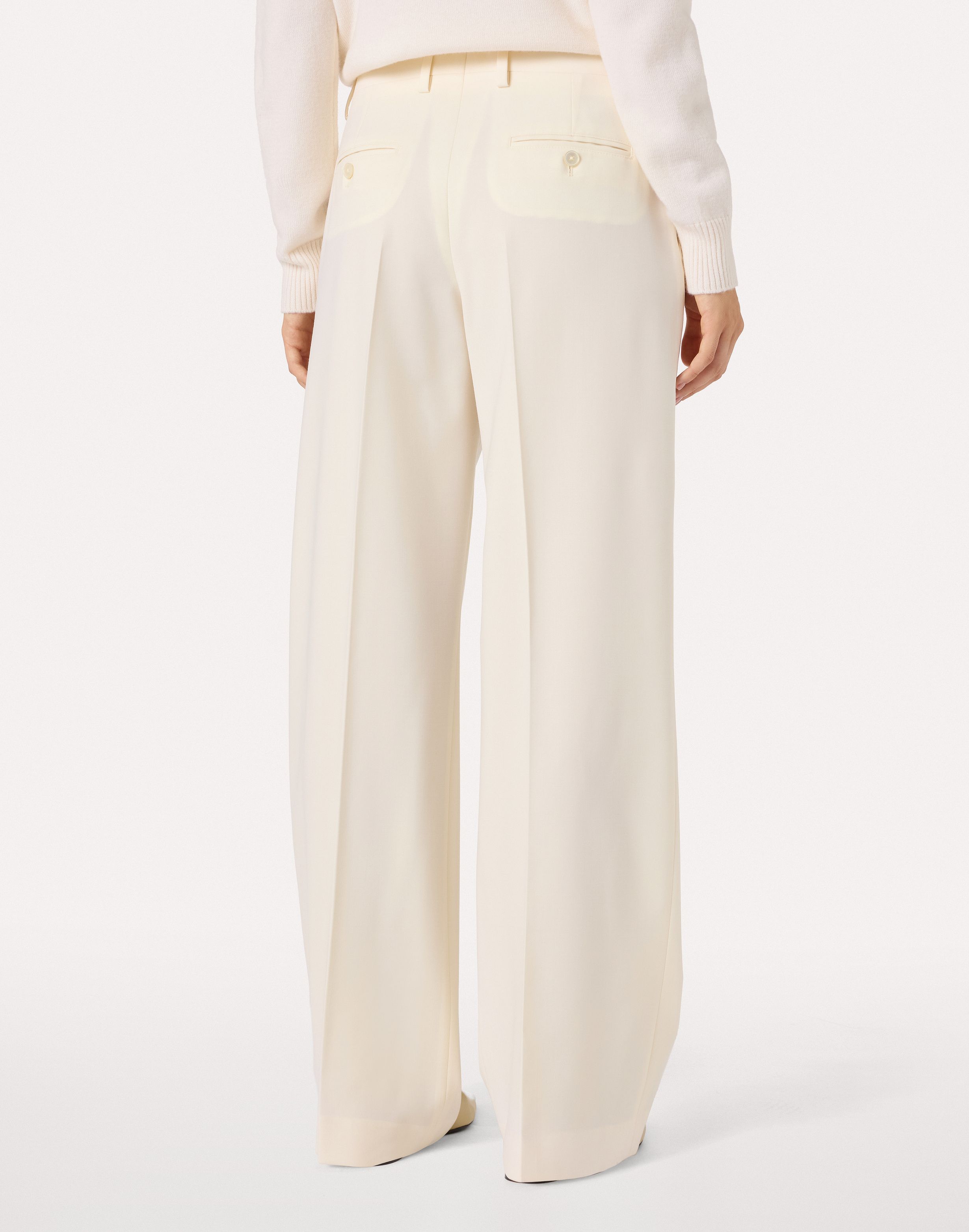 Cream stretch wool trousers CREAM Lardini 5