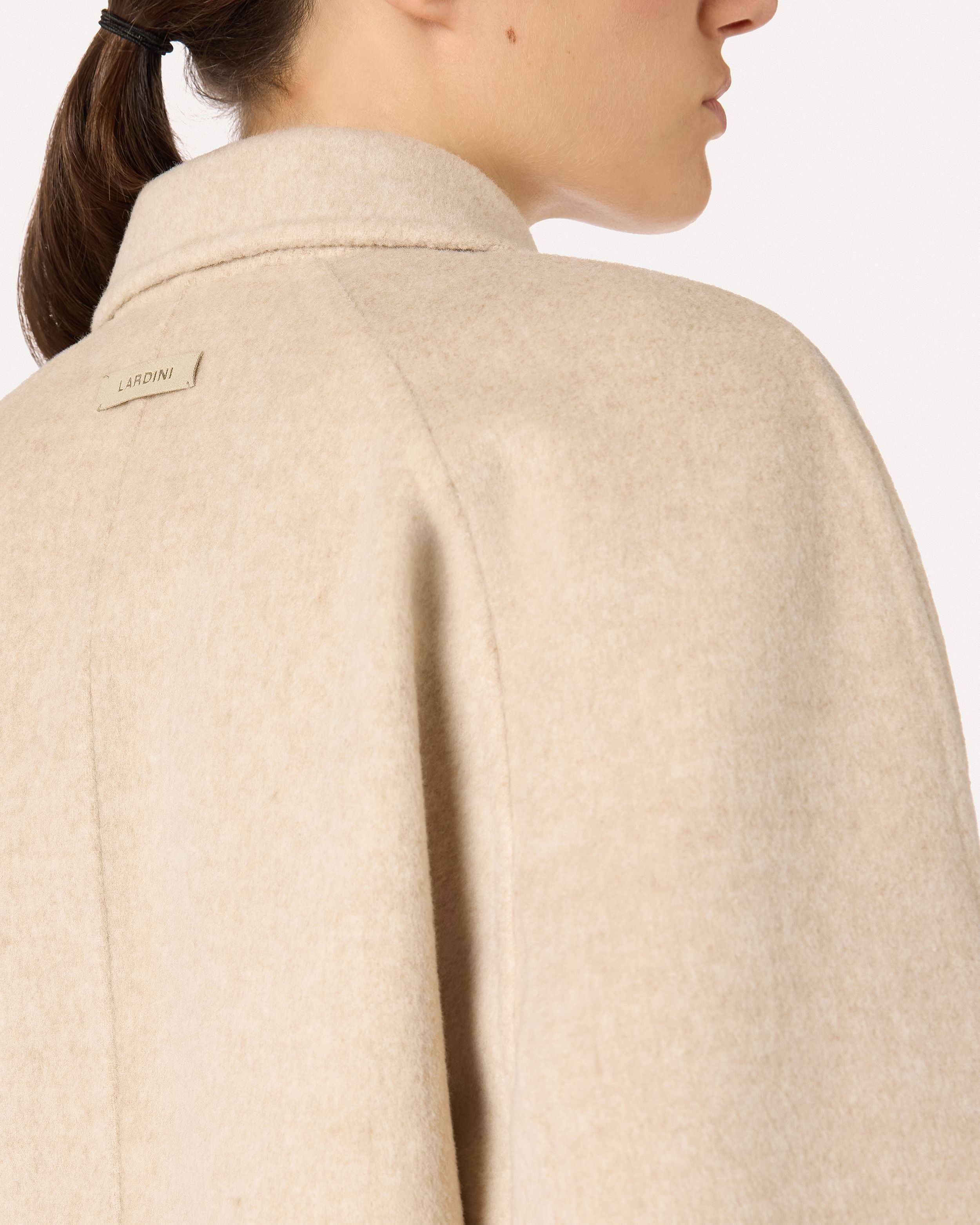 Sand short jacket in double wool with zipper BEIGE Lardini 6