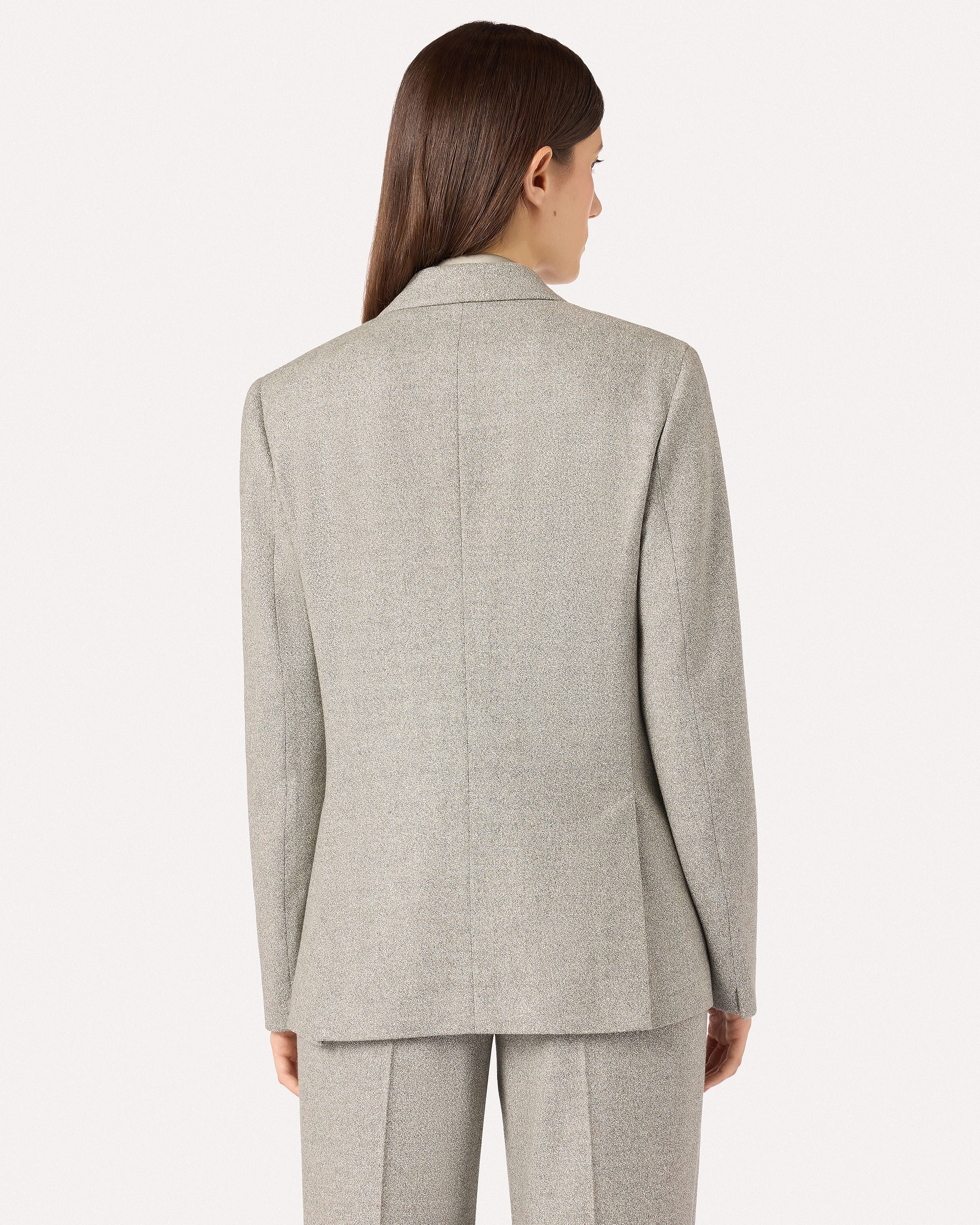 Giacca monopetto grigia in lana viscosa stretch GREEN/BEIGE Lardini 5