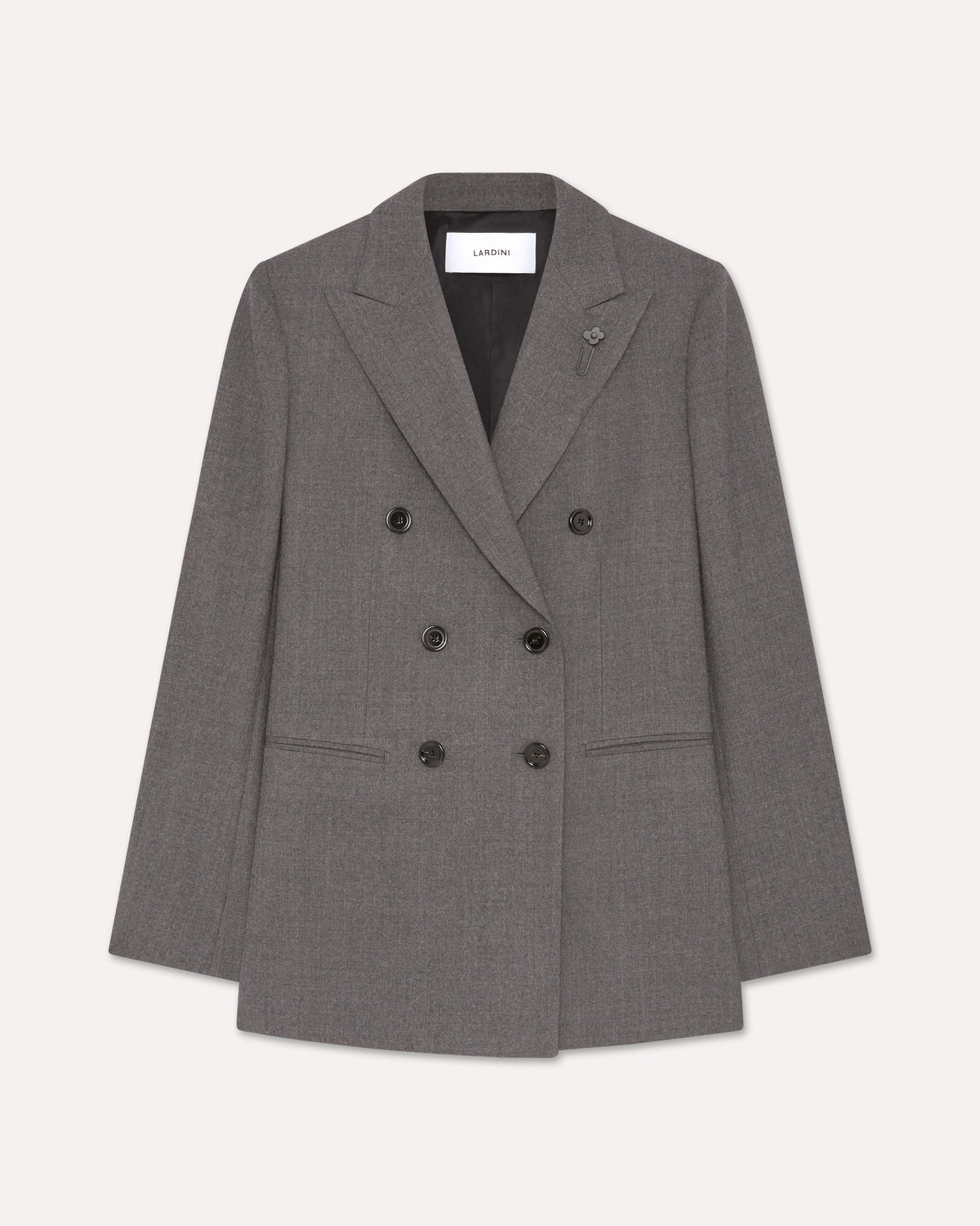 Grey double-breasted blazer GREY Lardini 1