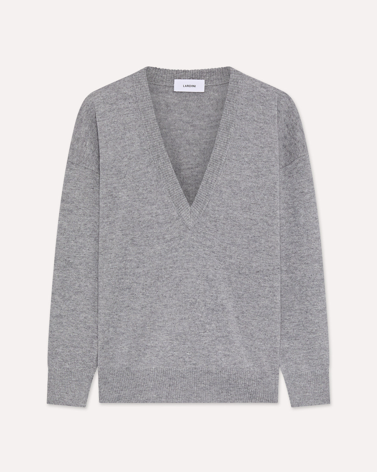 Grey oversized wool and cashmere sweater GREY Lardini