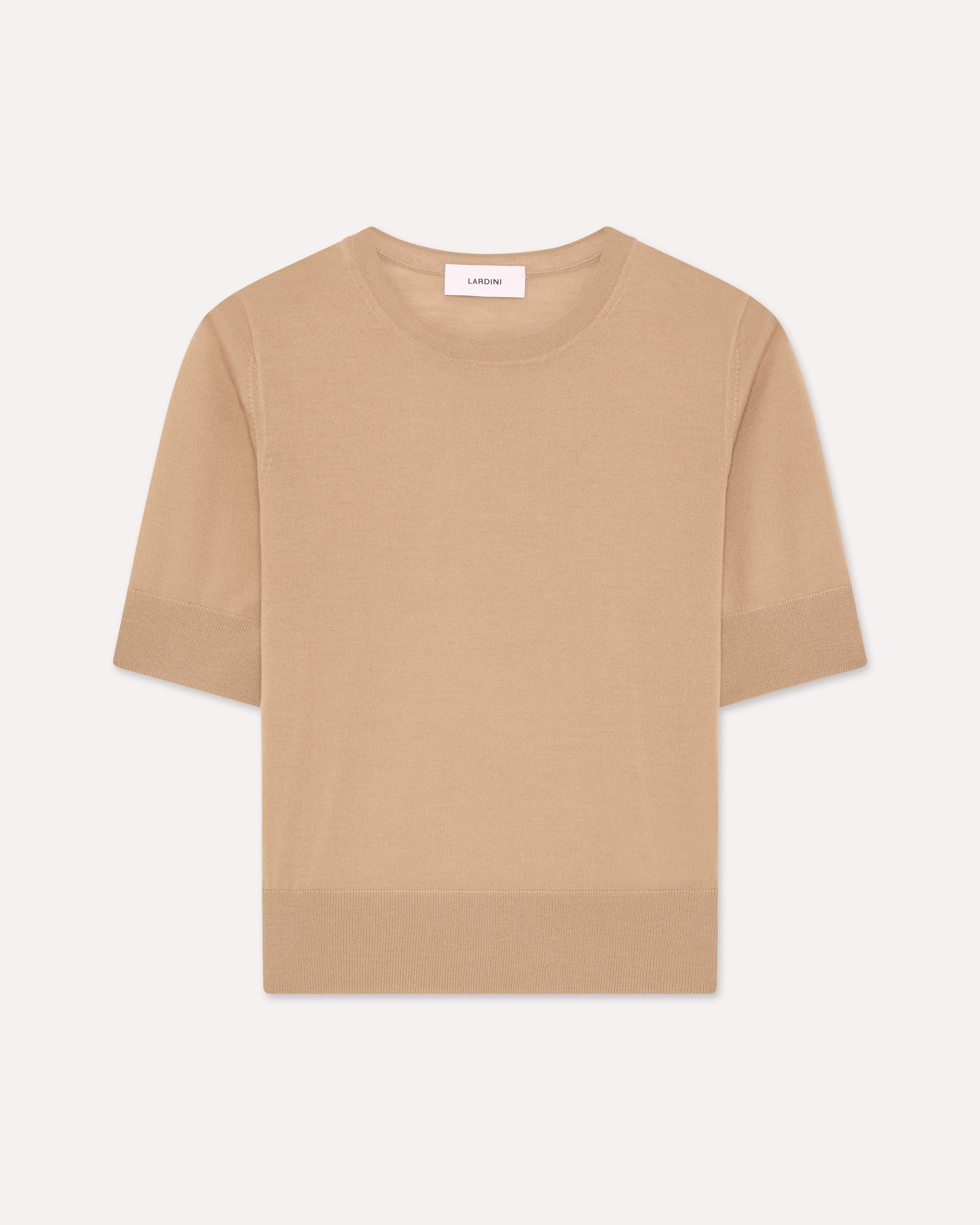 Maglia girocollo beige BEIGE Lardini 1