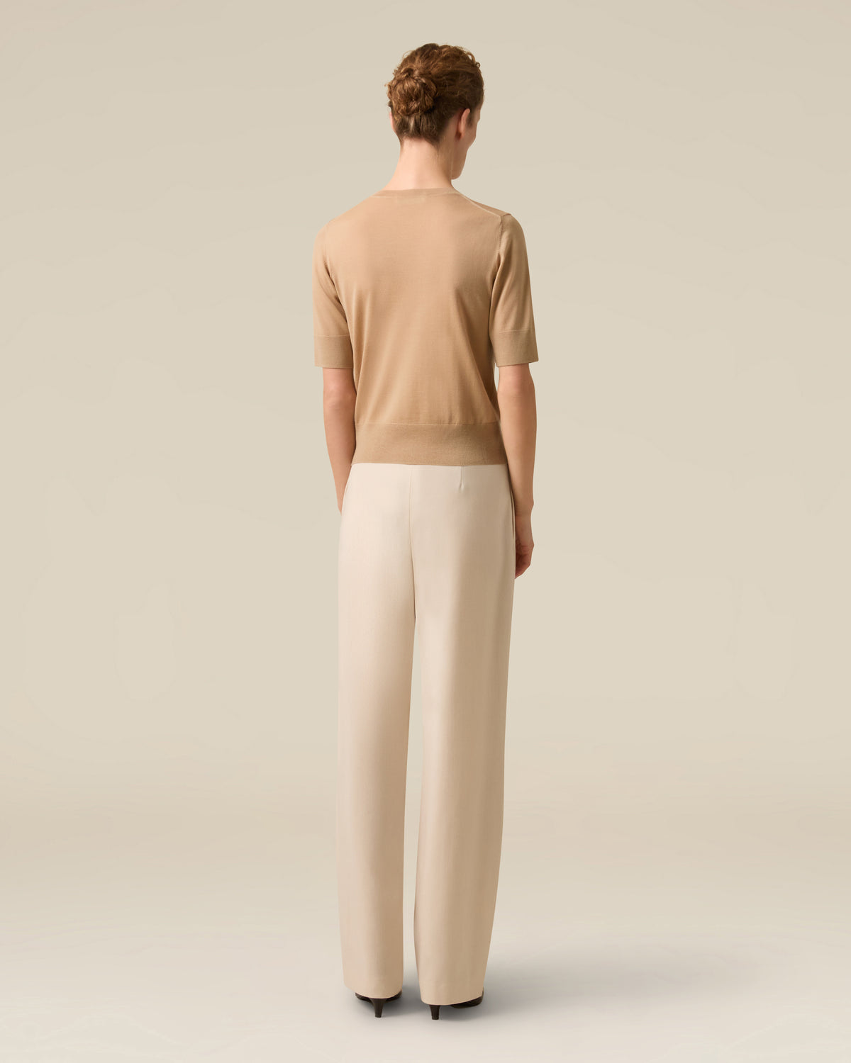 Maglia girocollo beige BEIGE Lardini 5