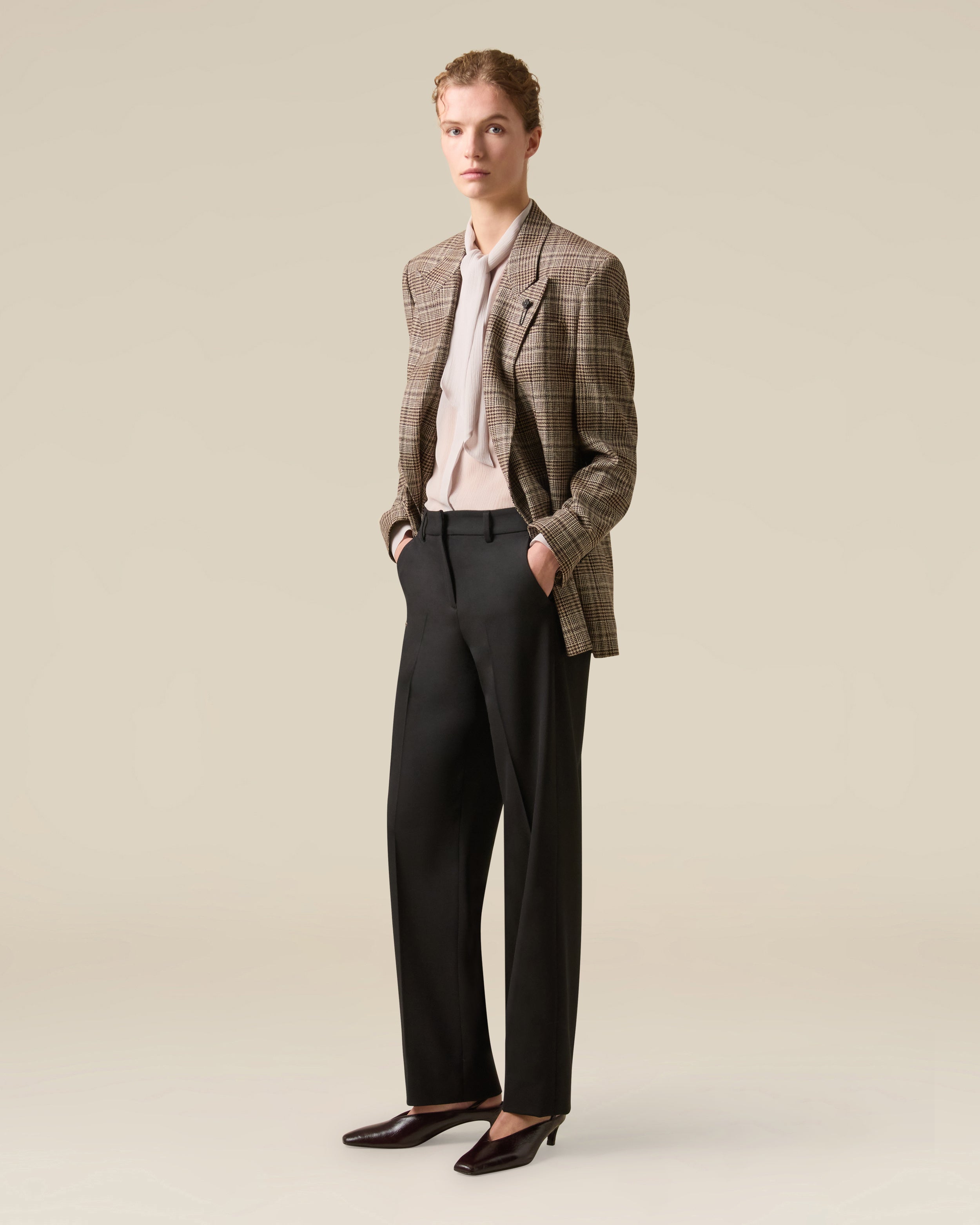Grey silk crepon shirt GREY Lardini 2