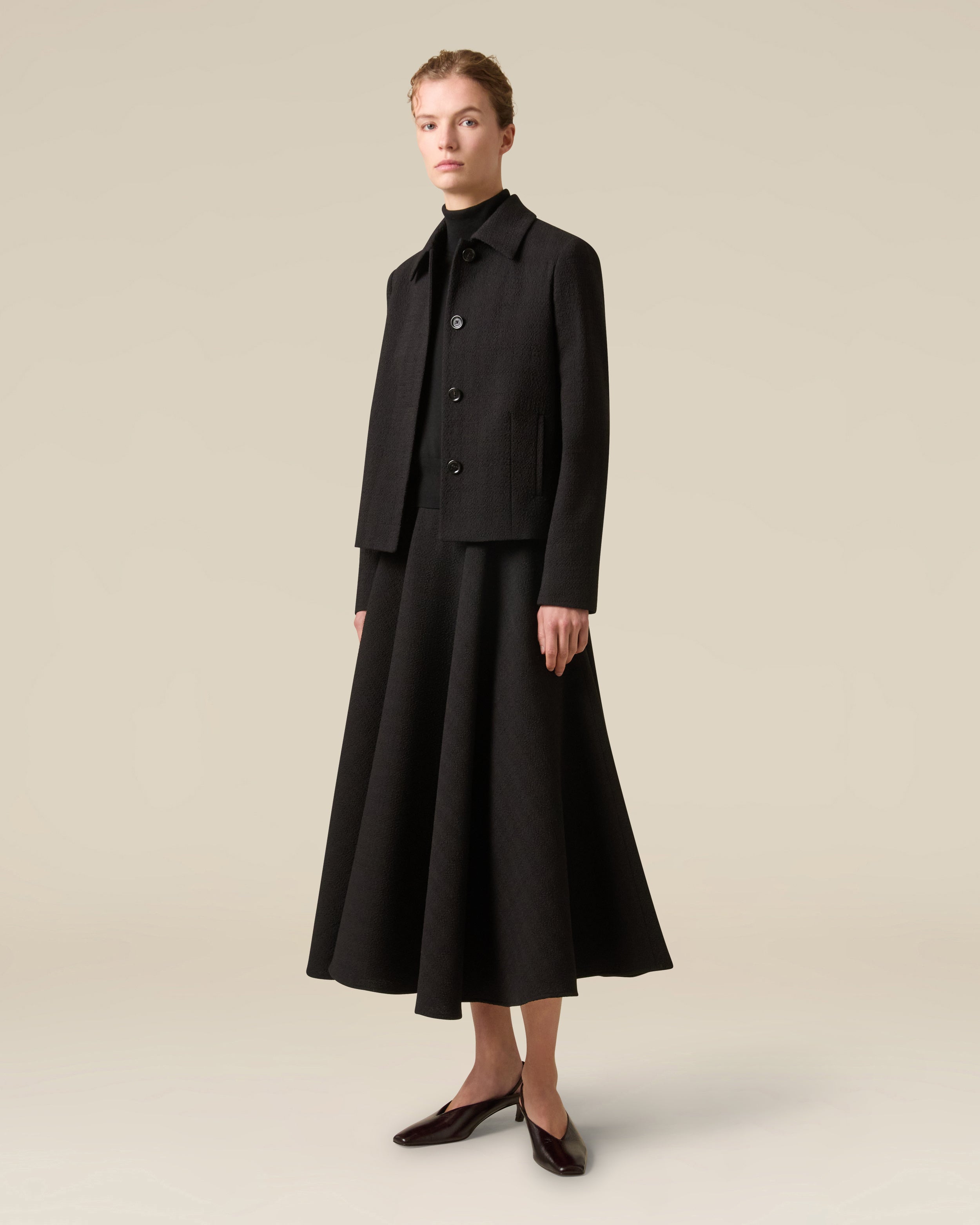 Jupe patineuse noire BLACK Lardini 2