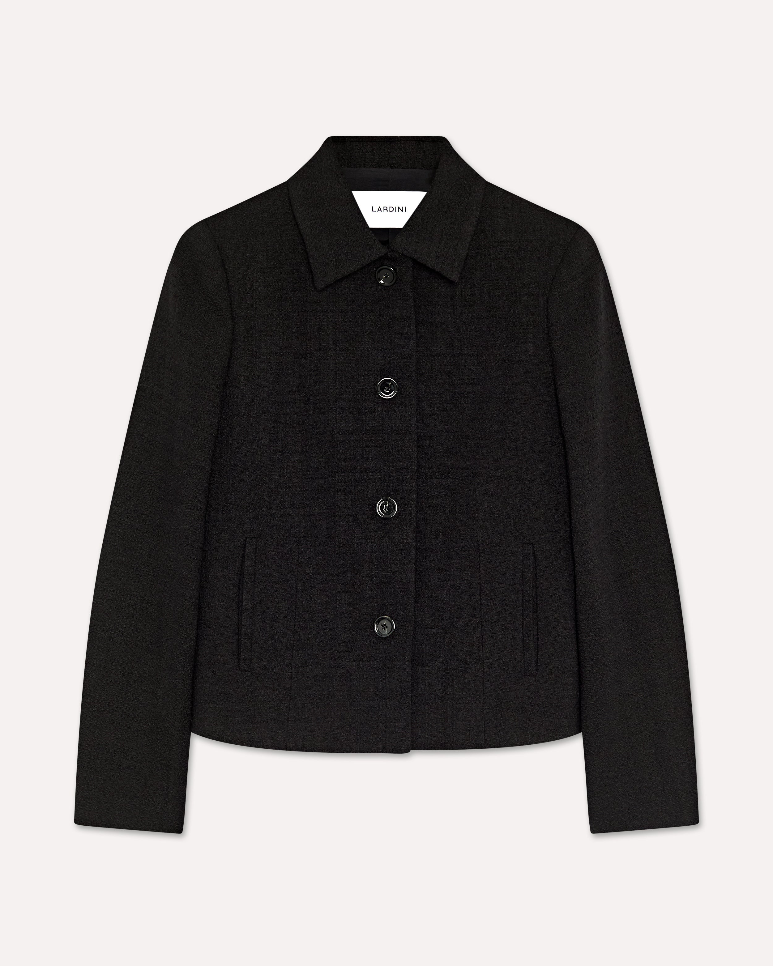 Black short jacket BLACK Lardini 1