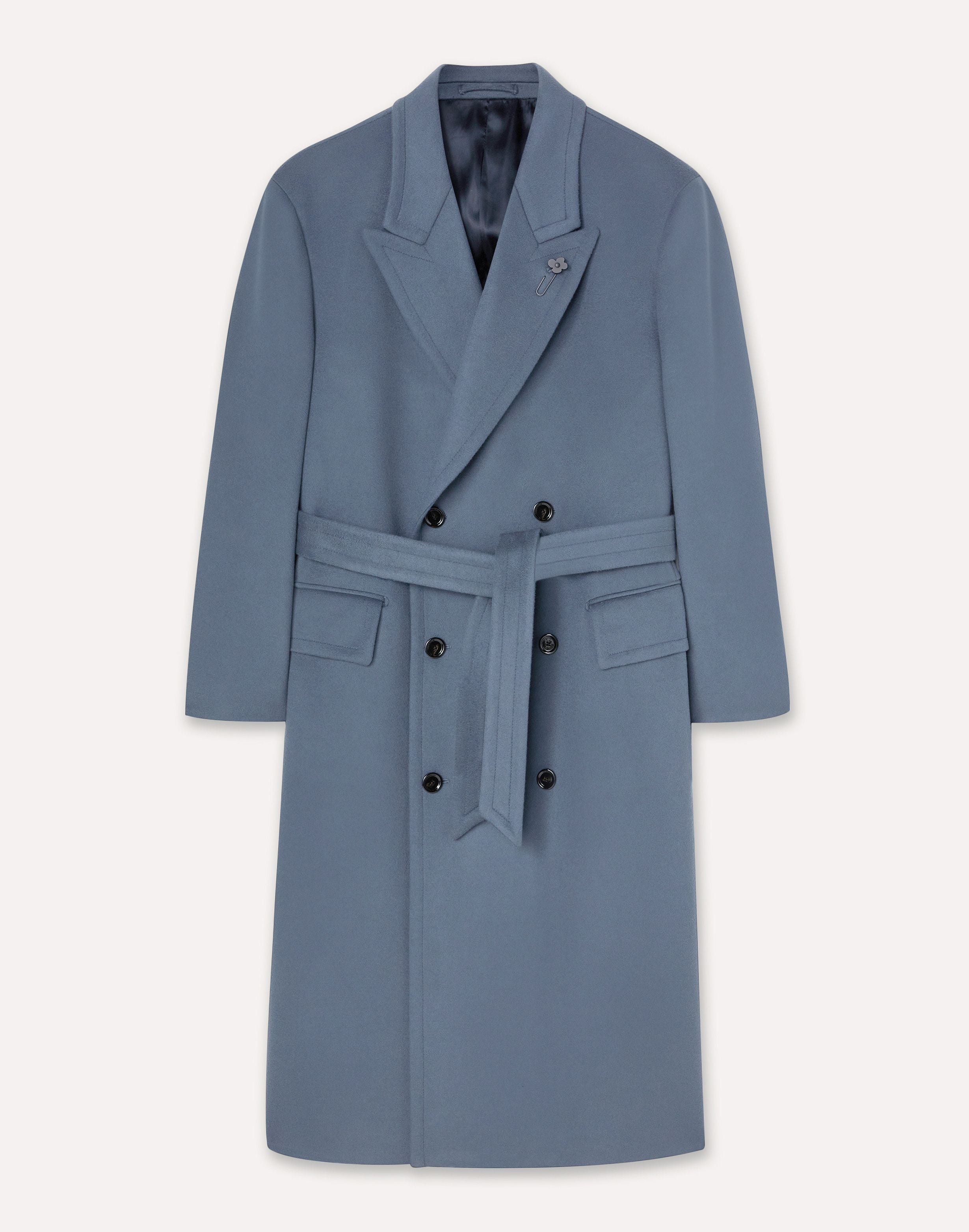 Cappotto avio doppiopetto in lana AIR FORCE BLUE Lardini 1