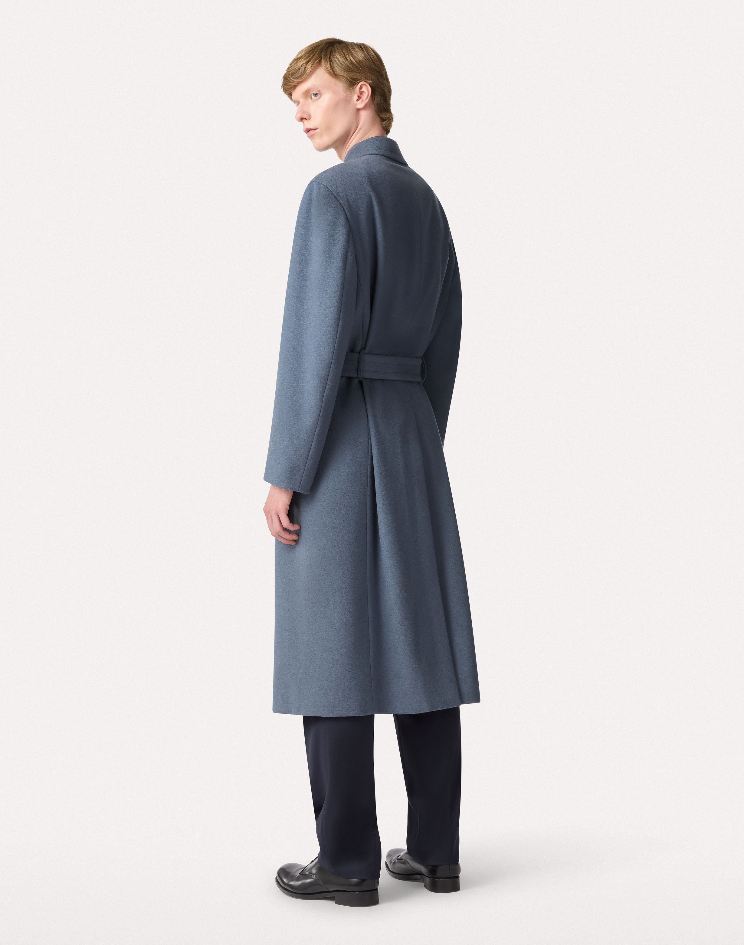 Cappotto avio doppiopetto in lana AIR FORCE BLUE Lardini 5