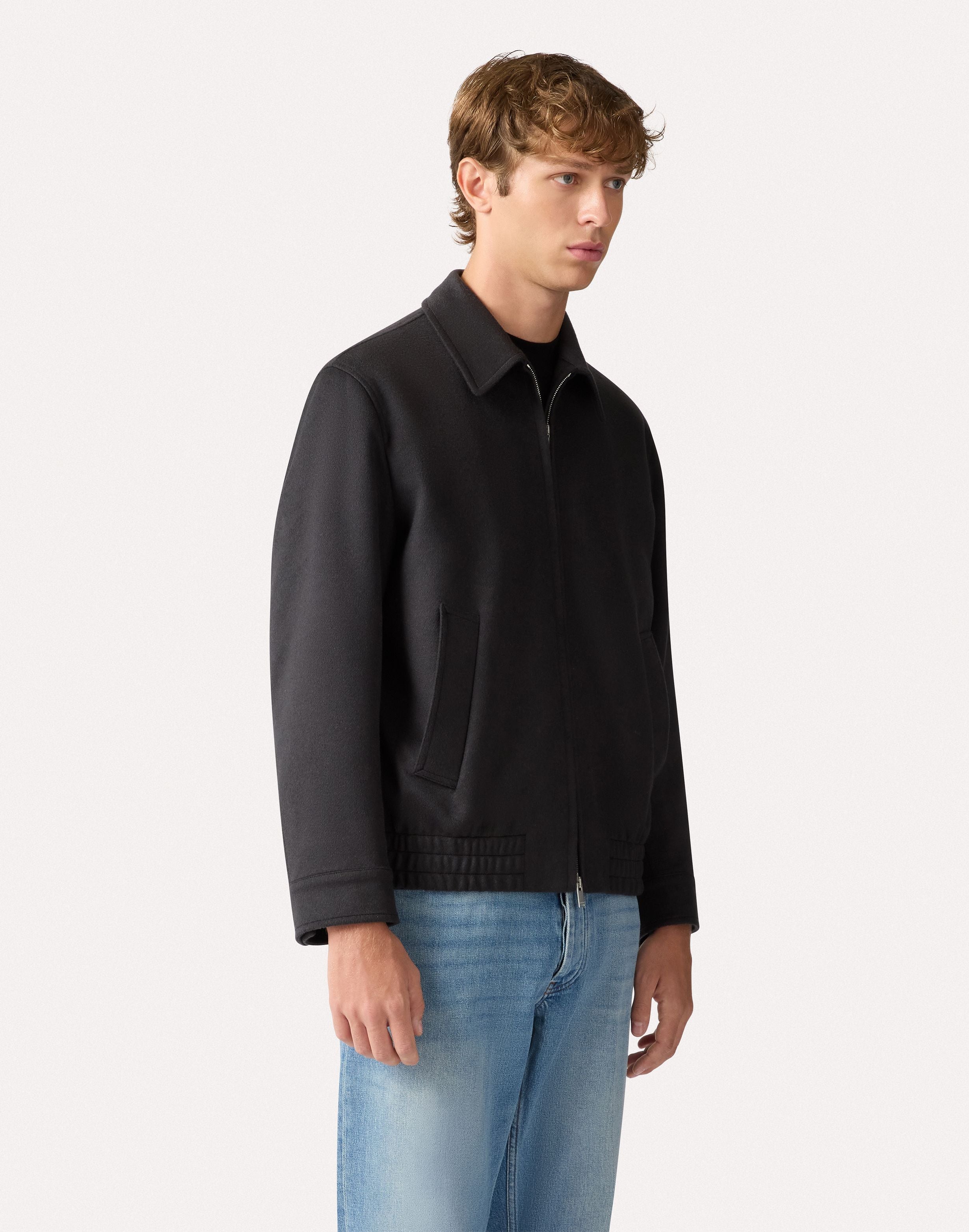 Giacca camicia in cashmere BLUE Lardini 4