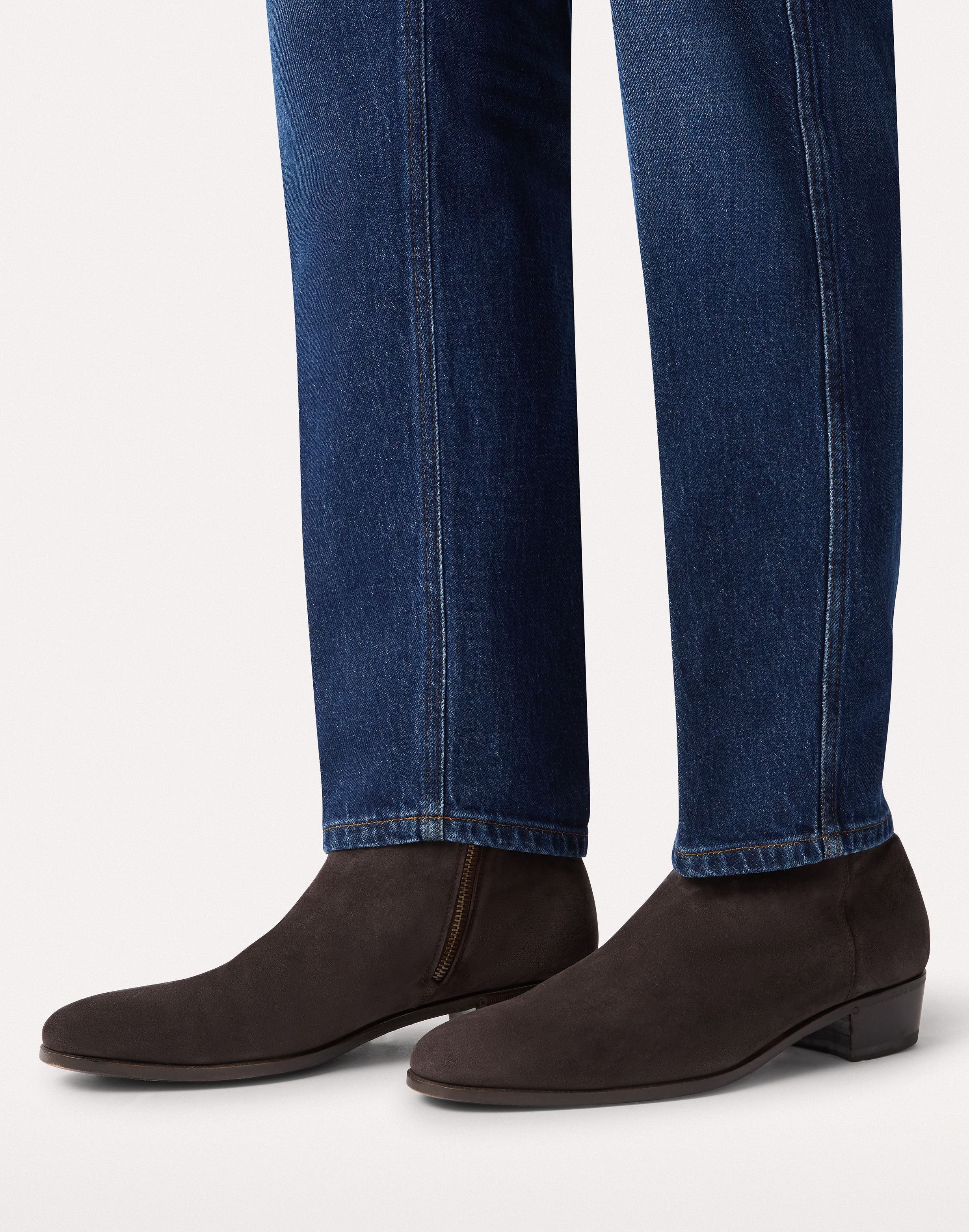 Stivale marrone in pelle BROWN Lardini 2