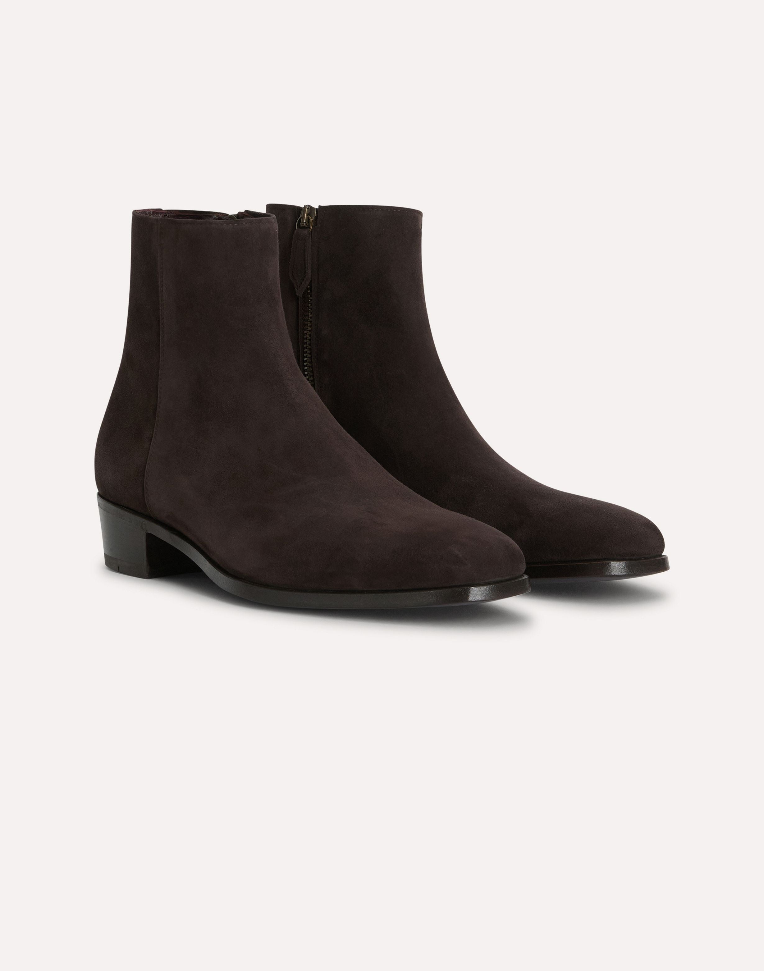 Stivale marrone in pelle BROWN Lardini 4