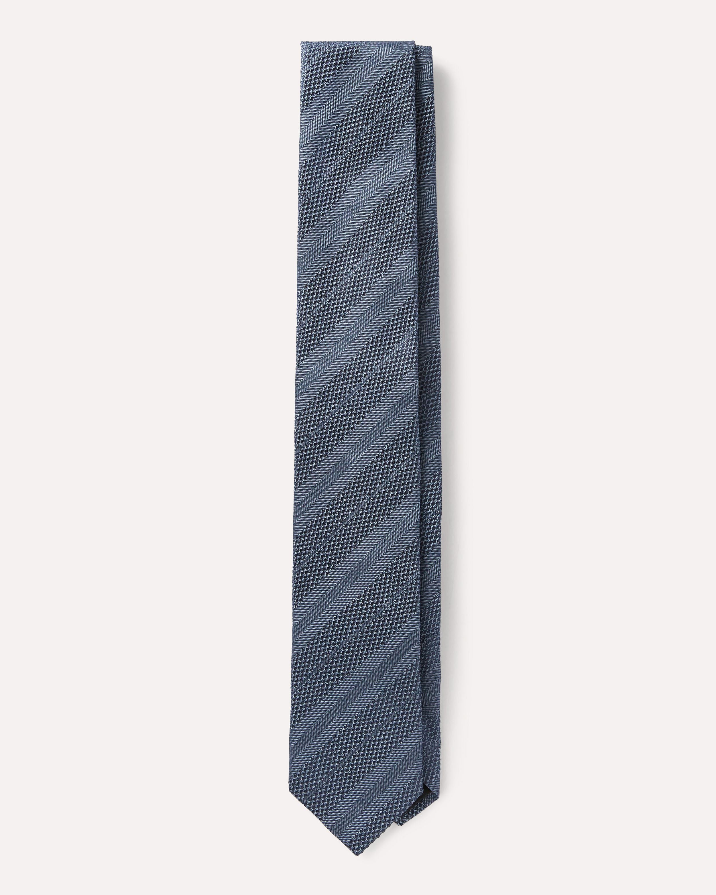 Cravatta microfantasia avio in seta jacquard AIR FORCE BLUE Lardini 1