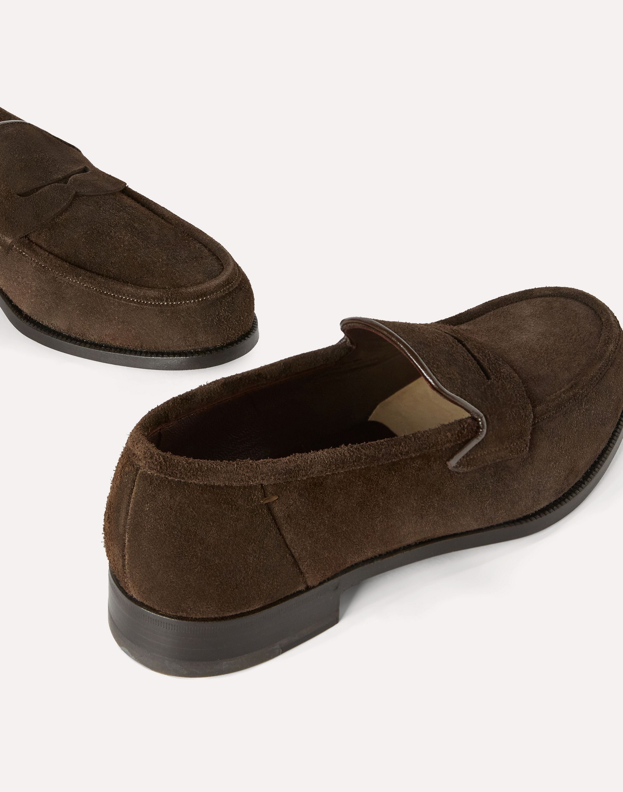 Mocassino marrone in pelle scamosciata BROWN Lardini 5