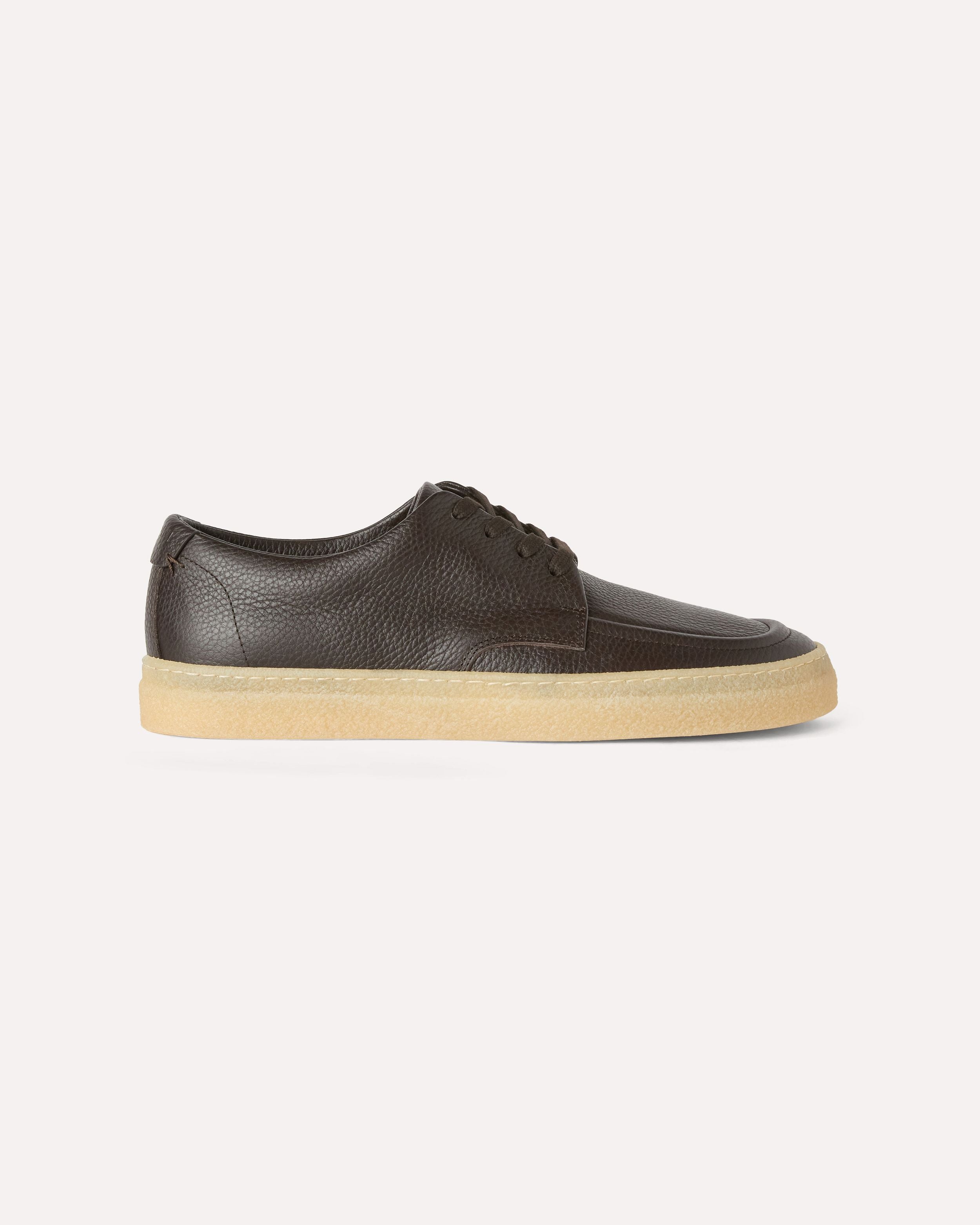 Sneakers marrone in pelle martellata di vitello BROWN Lardini 1