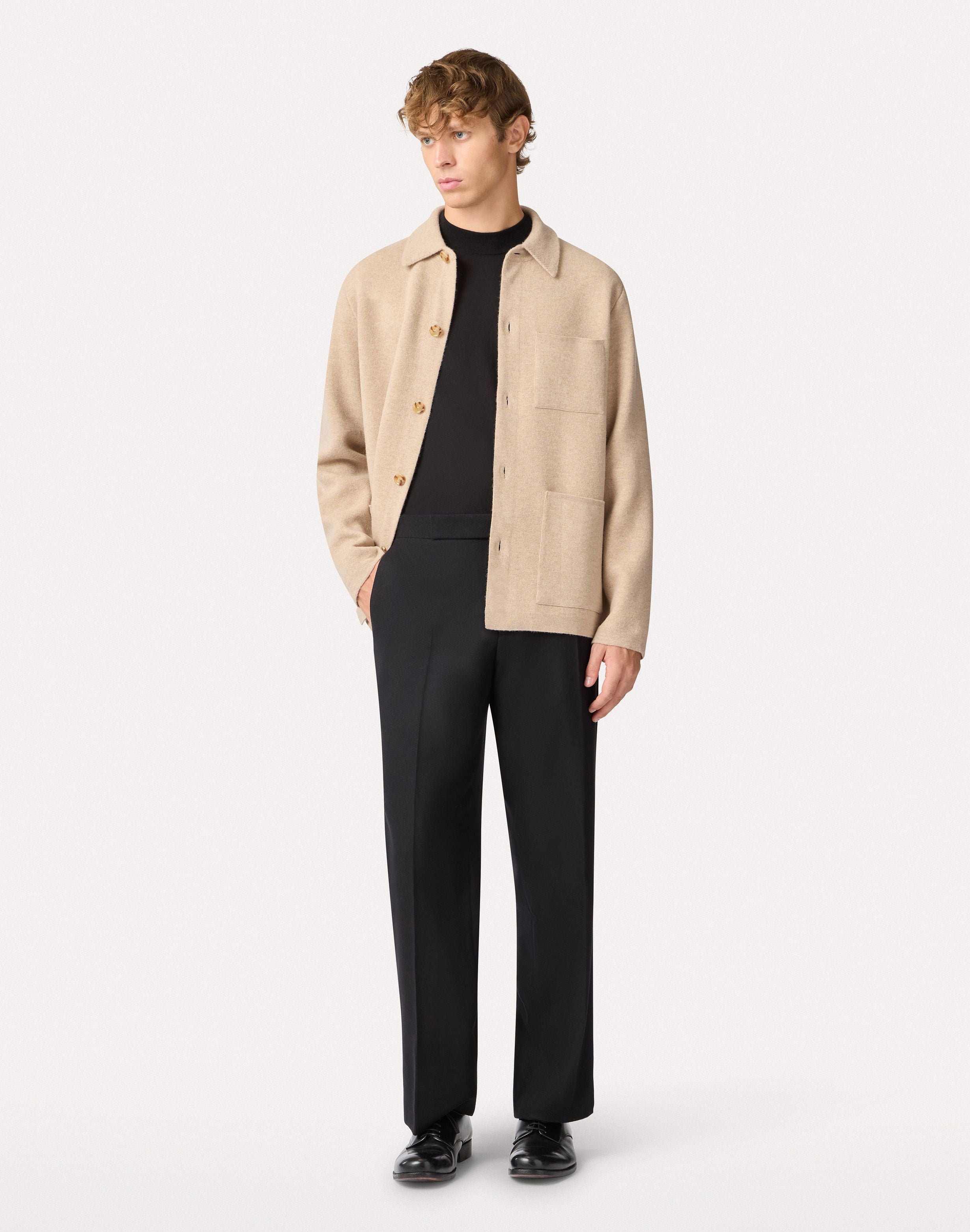 Giacca beige e bianco in maglia BEIGE/WHITE Lardini 2