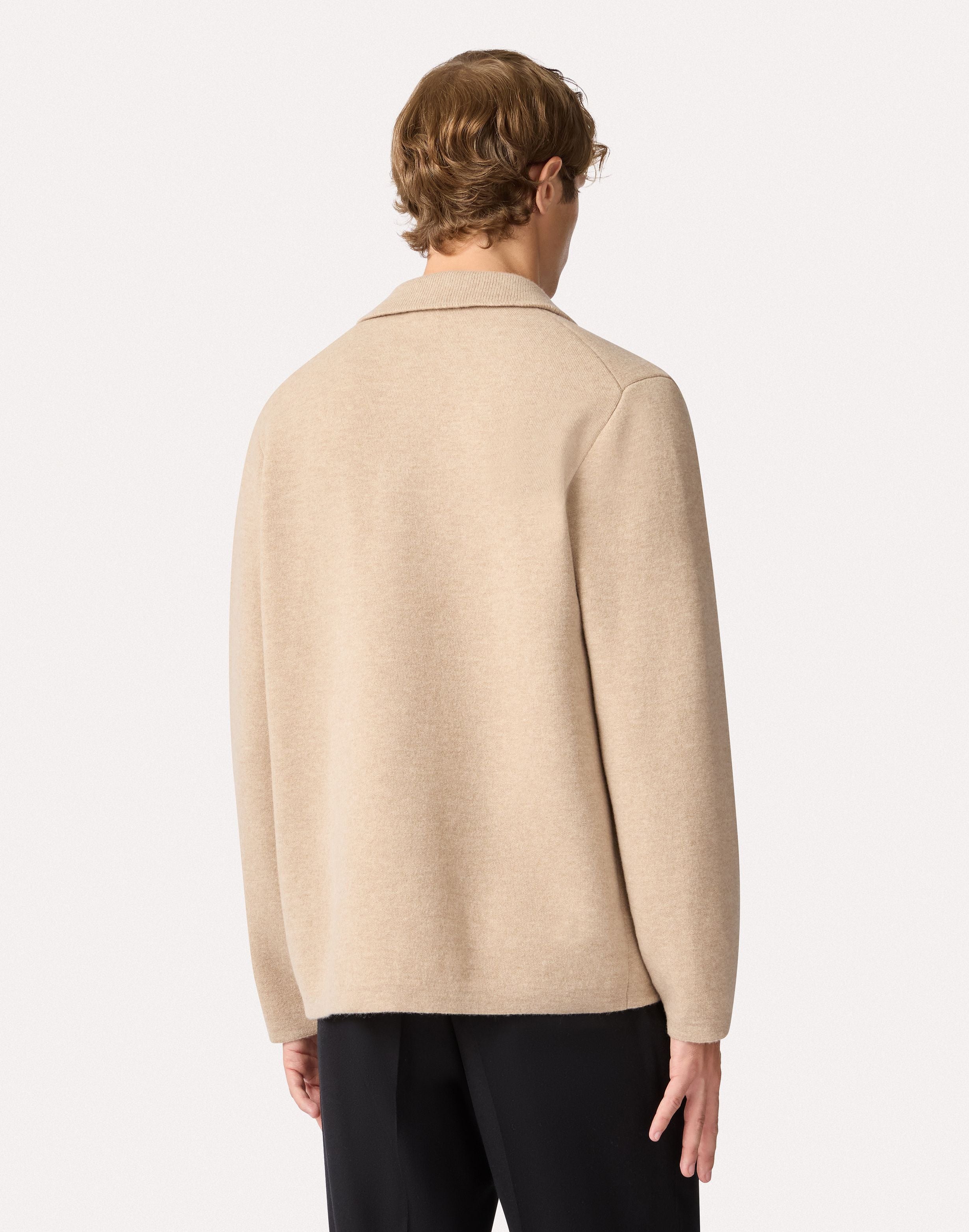 Giacca beige e bianco in maglia BEIGE/WHITE Lardini 5