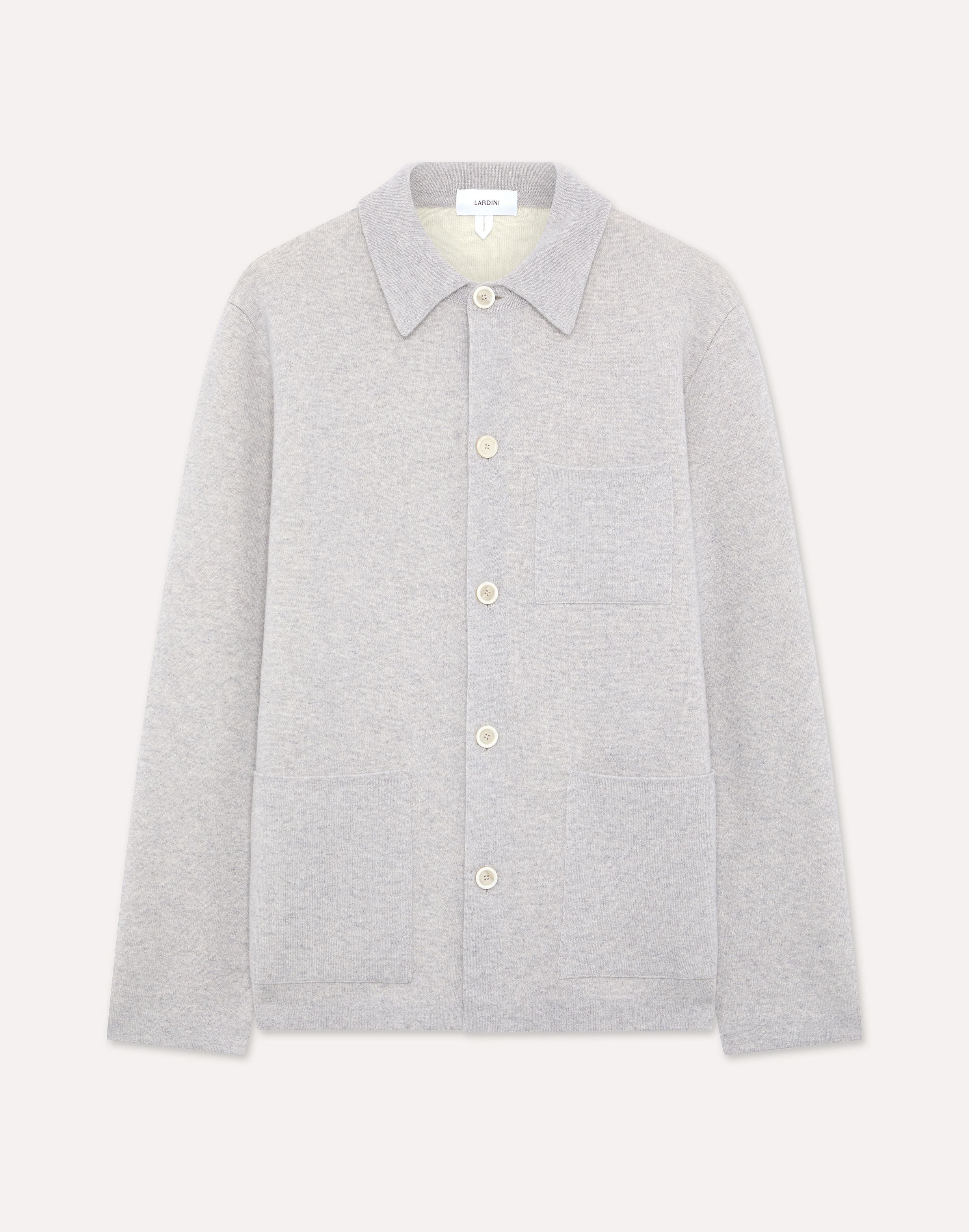 Giacca in maglia grigia e bianca GREY/WHITE Lardini 1