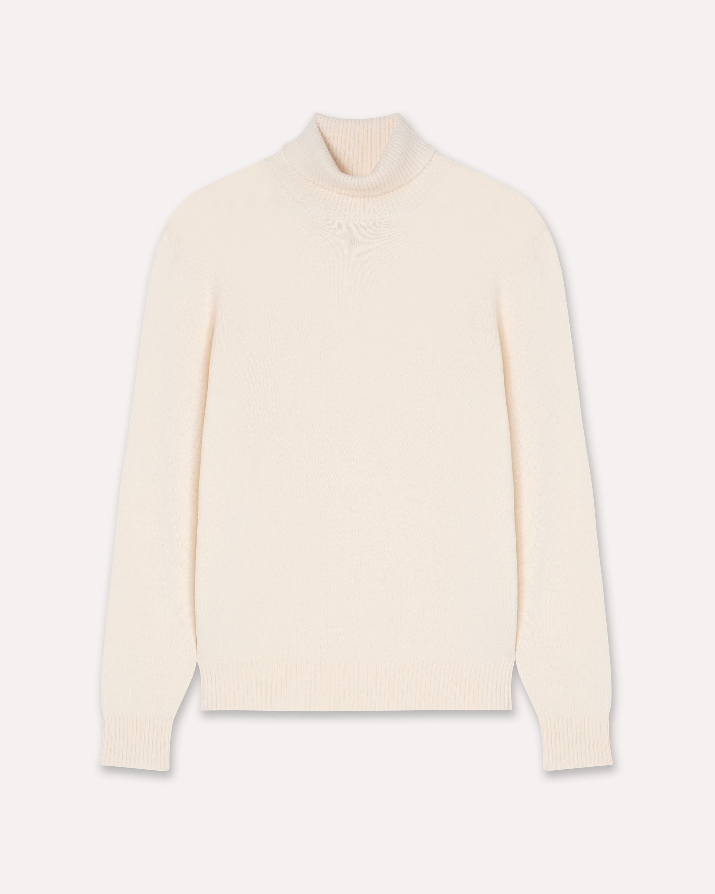 Dolcevita panna in lana e cashmere CREAM Lardini 1