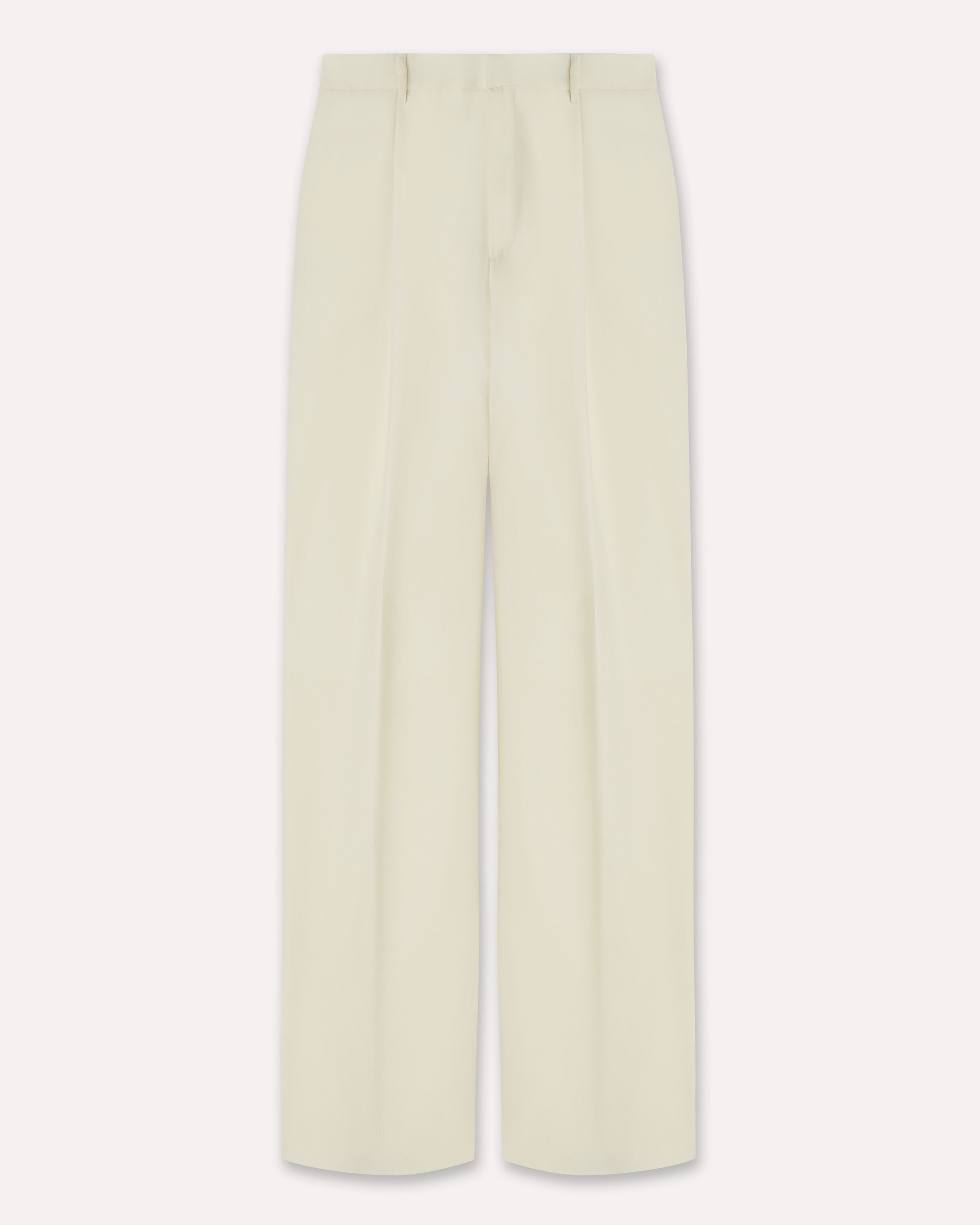 Pantalone panna in lana corda rotta CREAM Lardini