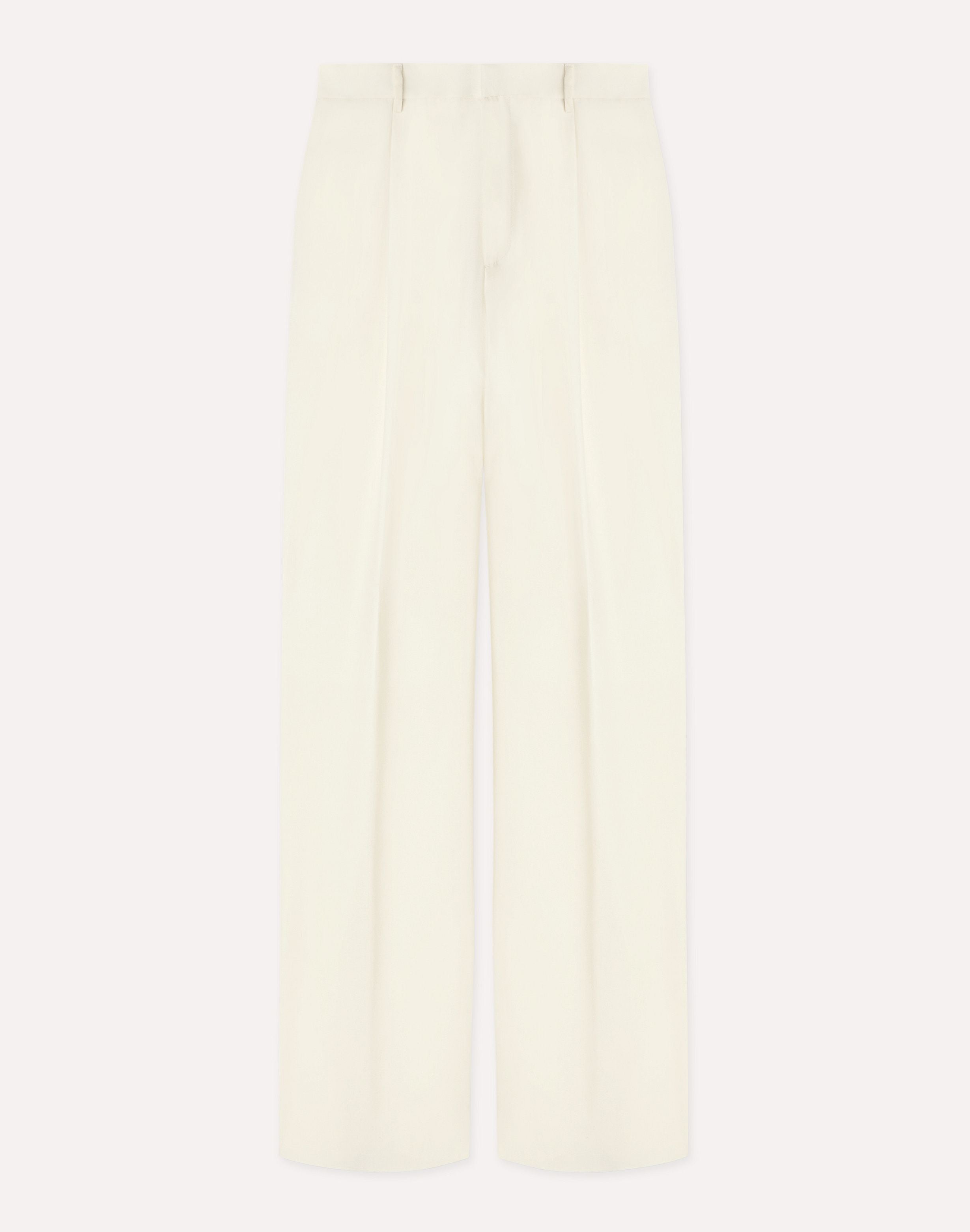 Cream trousers in broken twill wool CREAM Lardini 1