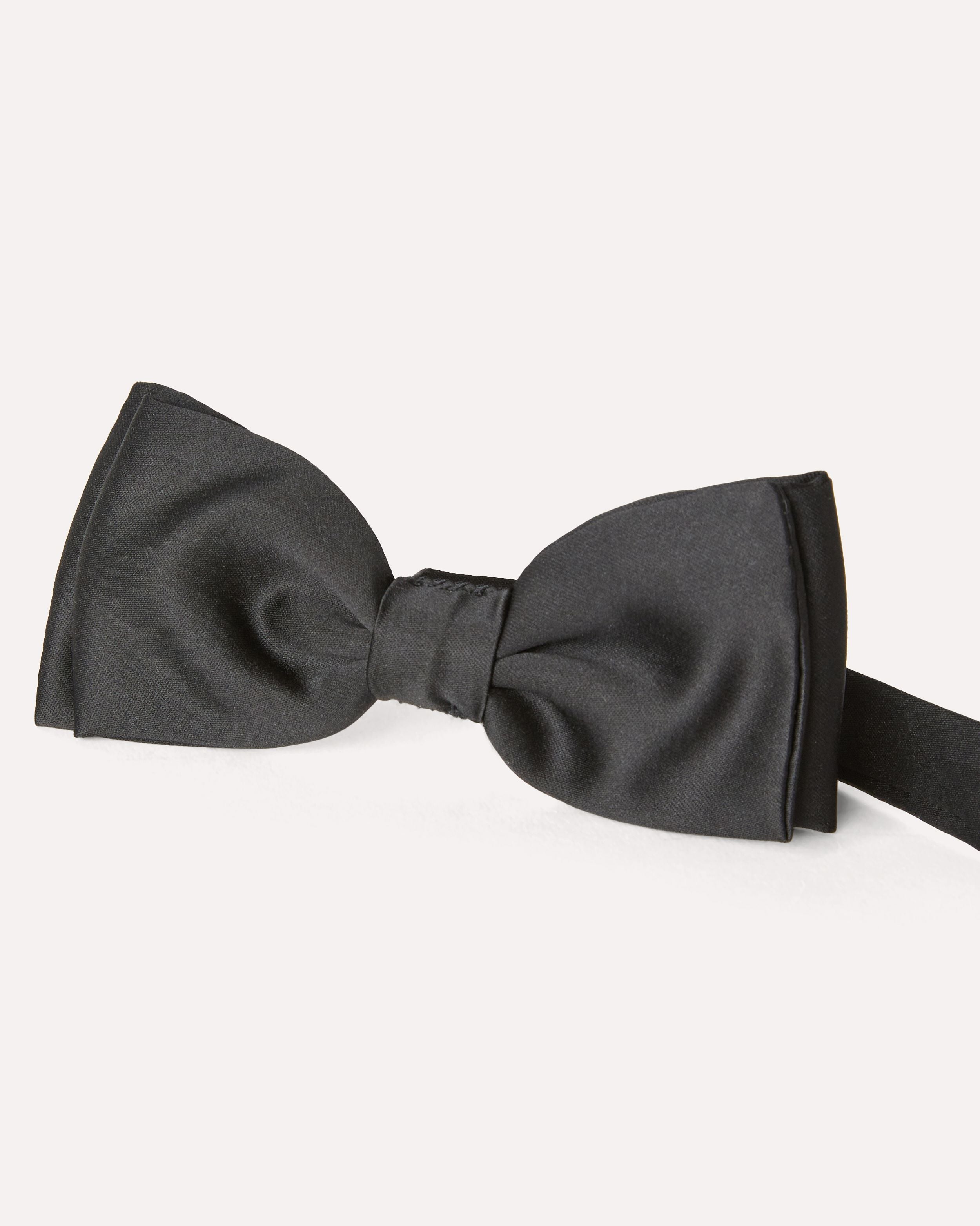 Papillon nero pre-annodato in raso BLACK Lardini 2