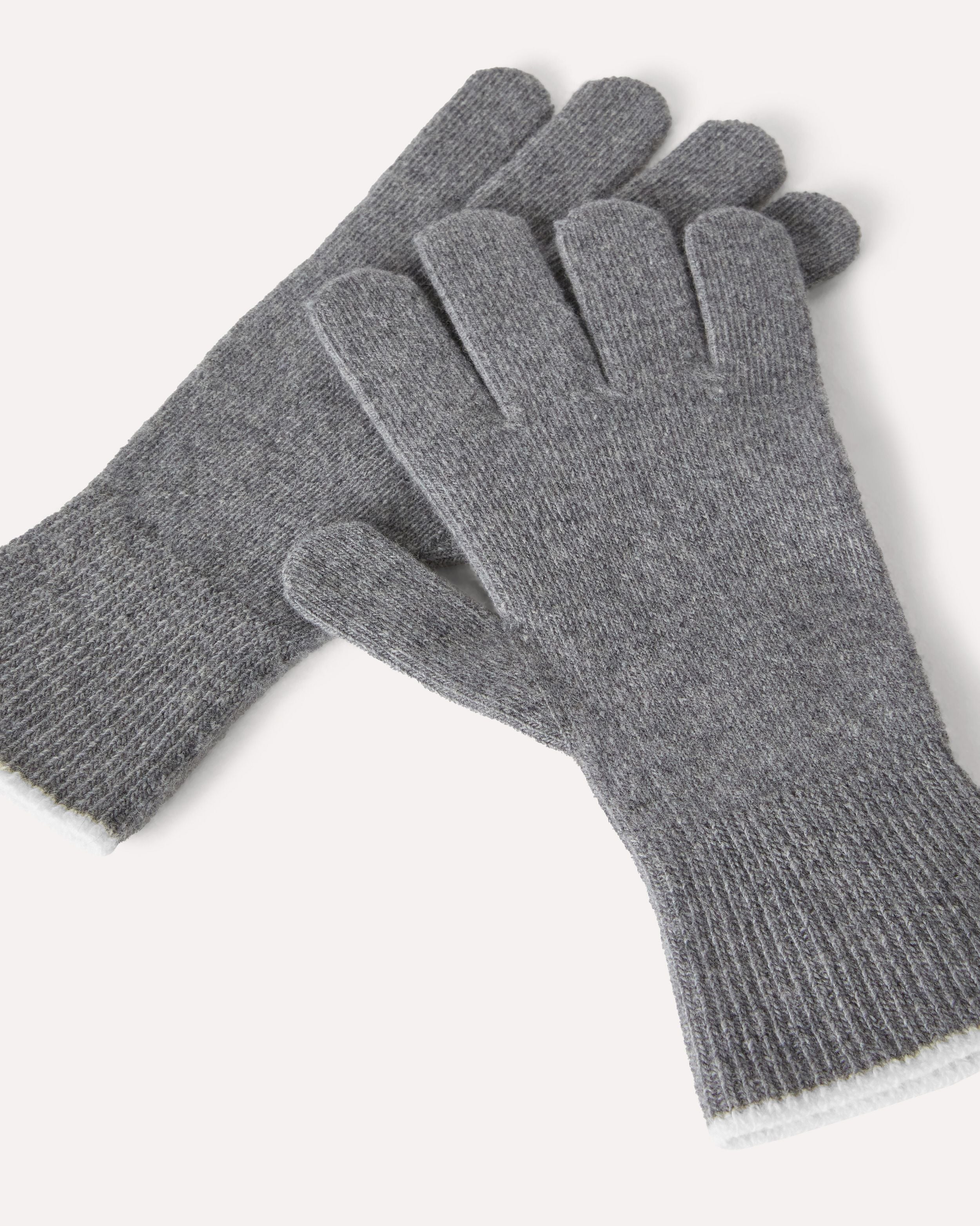 Guanti grigi e bianchi GREY/WHITE Lardini 2
