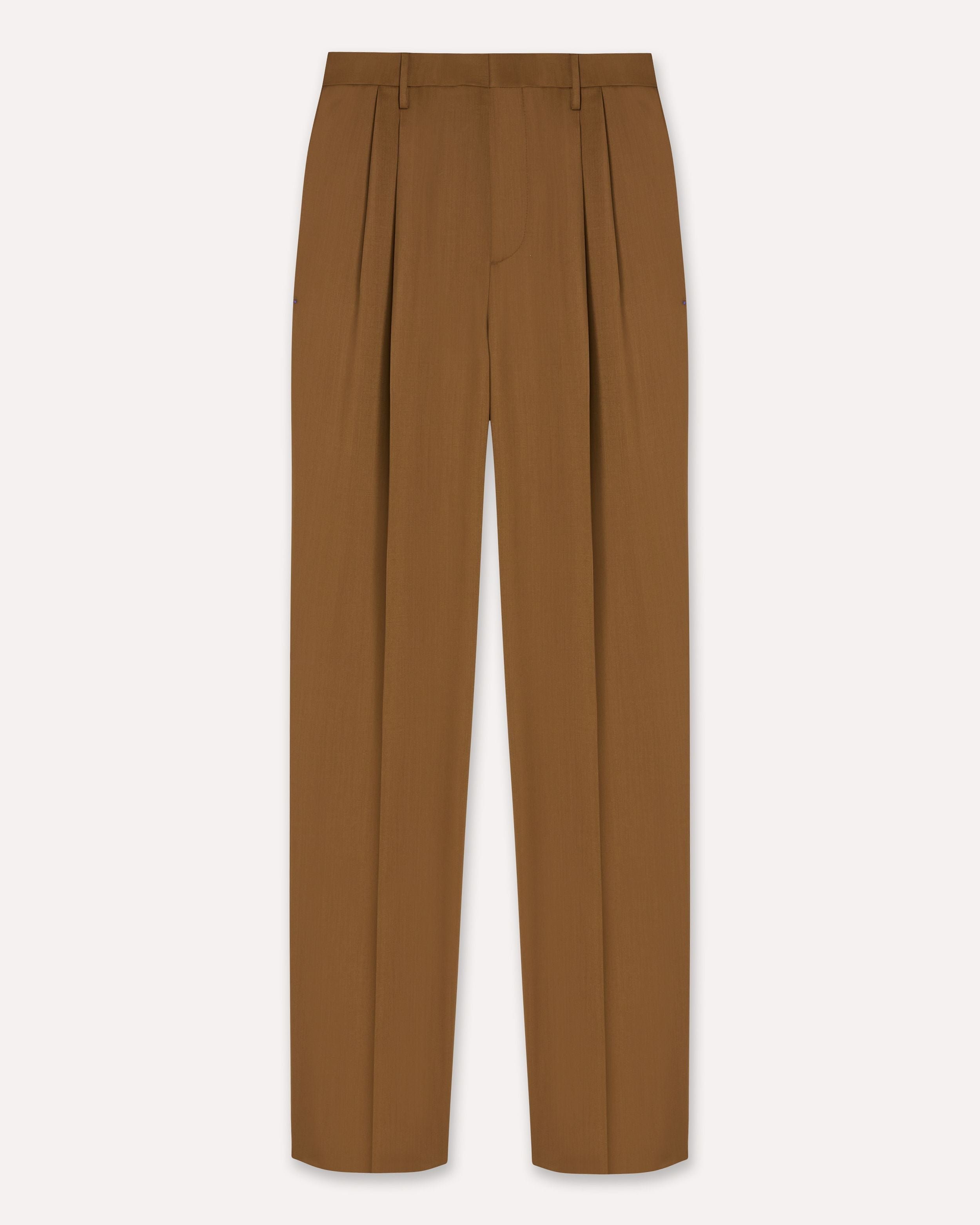 Pantalone nocciola in saia leggera HAZELNUT/BROWN Lardini 1