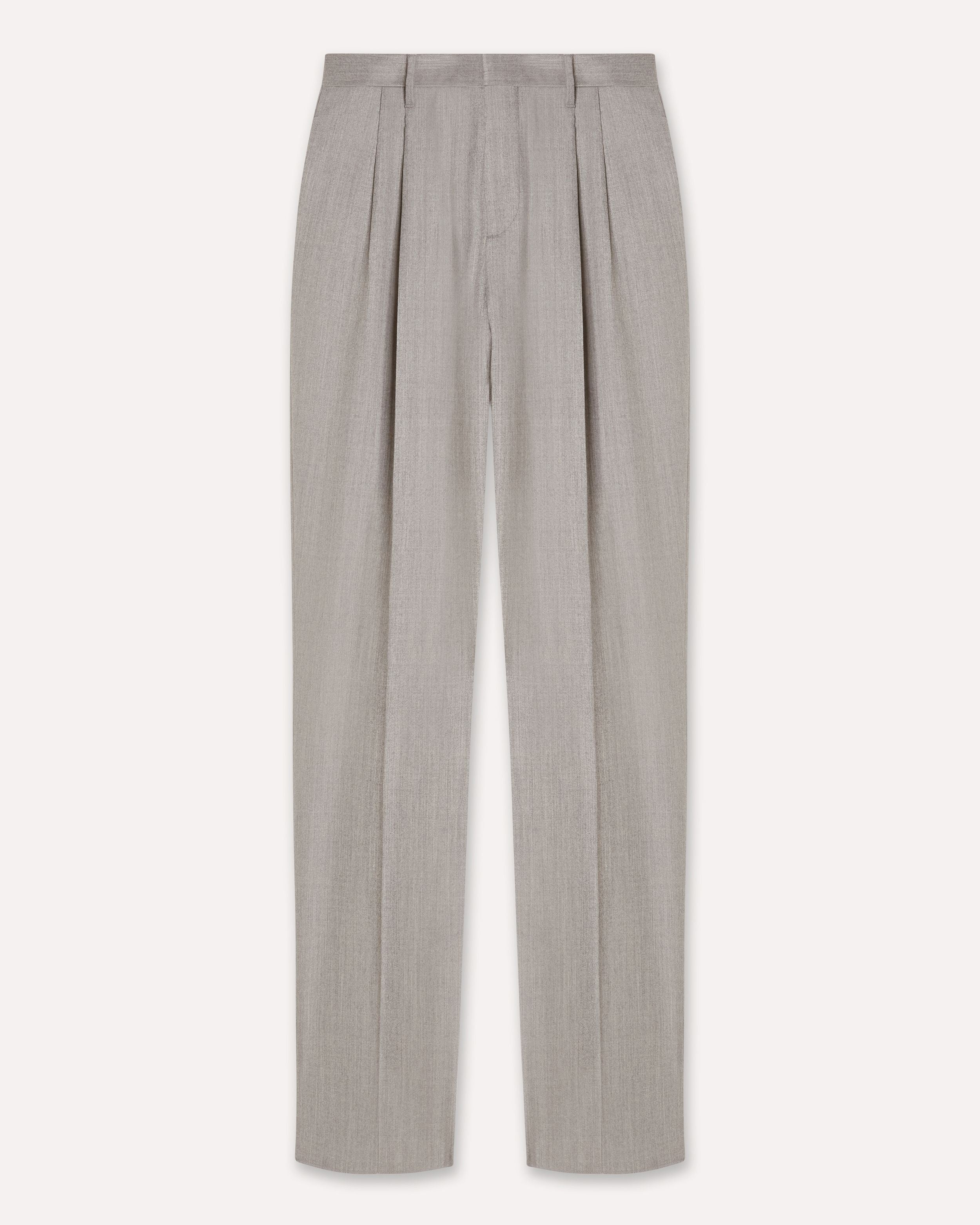 Pantalone grigio a due pieghe in saia leggera GREY Lardini 1