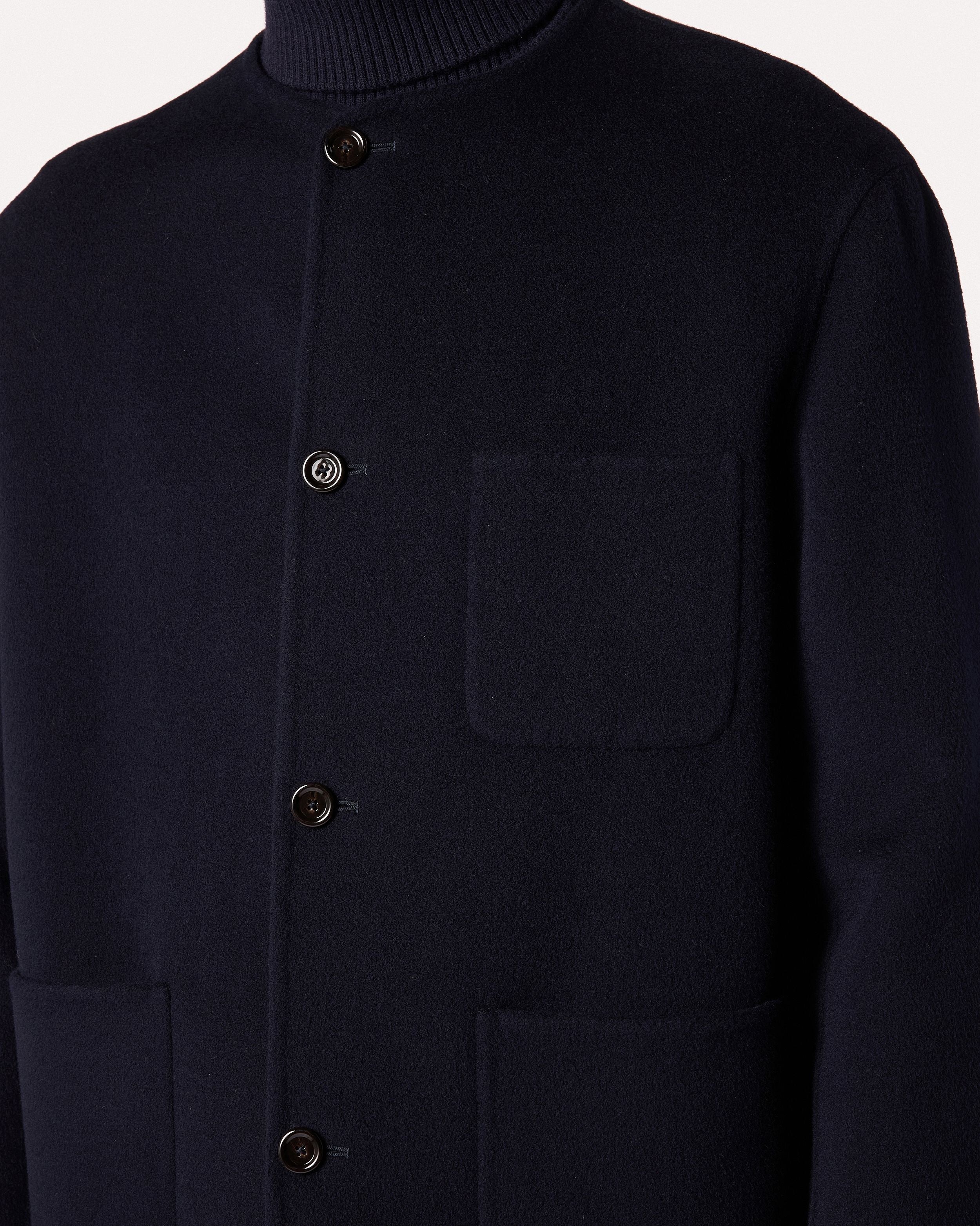 Giacca monopetto blu in lana BLUE/BLACK Lardini 3