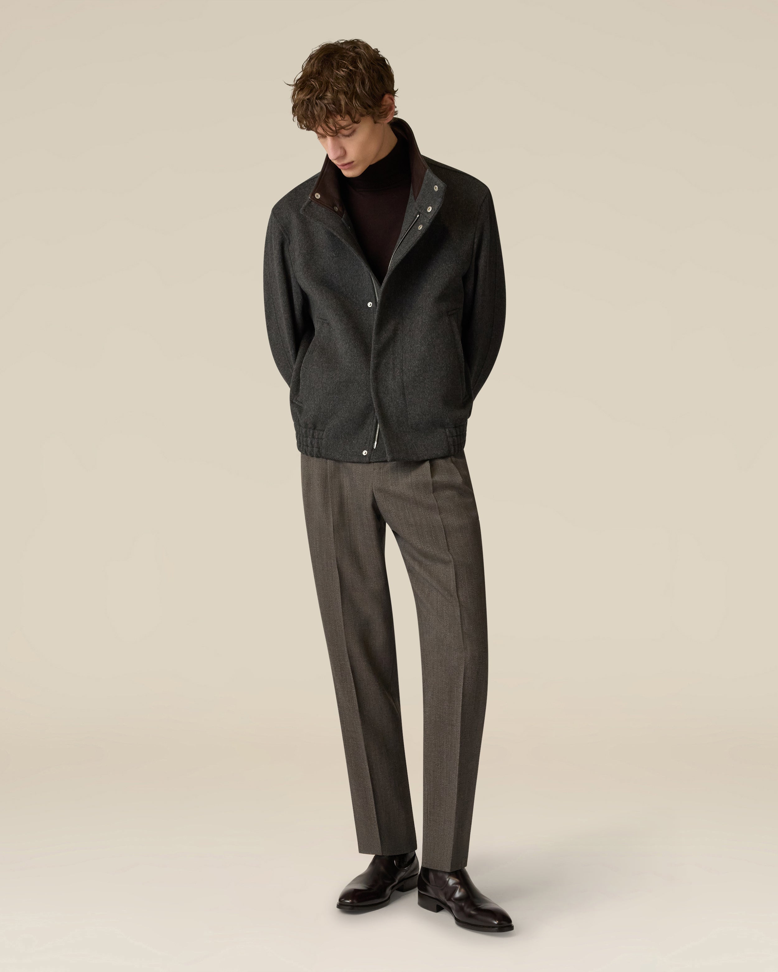 Grey wool jacket GREY Lardini 2